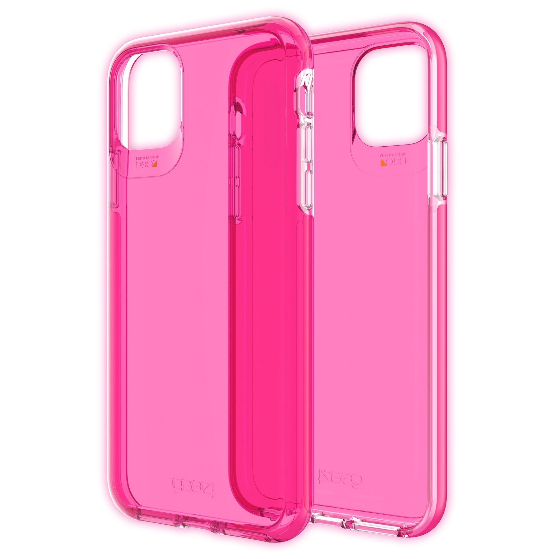 Zdjęcie do “GEAR4 D3O Crystal Palace - obudowa ochronna do iPhone 11 Pro Max (Neon Pink)”.