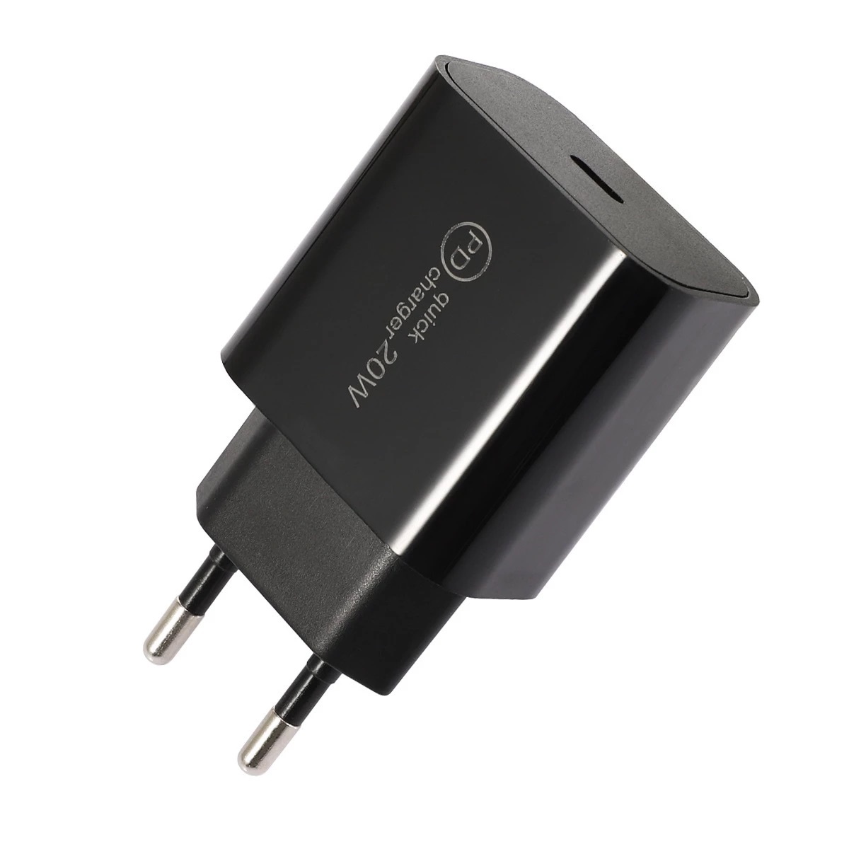 Zdjęcie do “JINYA PD 20W USB-C Charger (Black) Europe Standard - ładowarka sieciowa”.