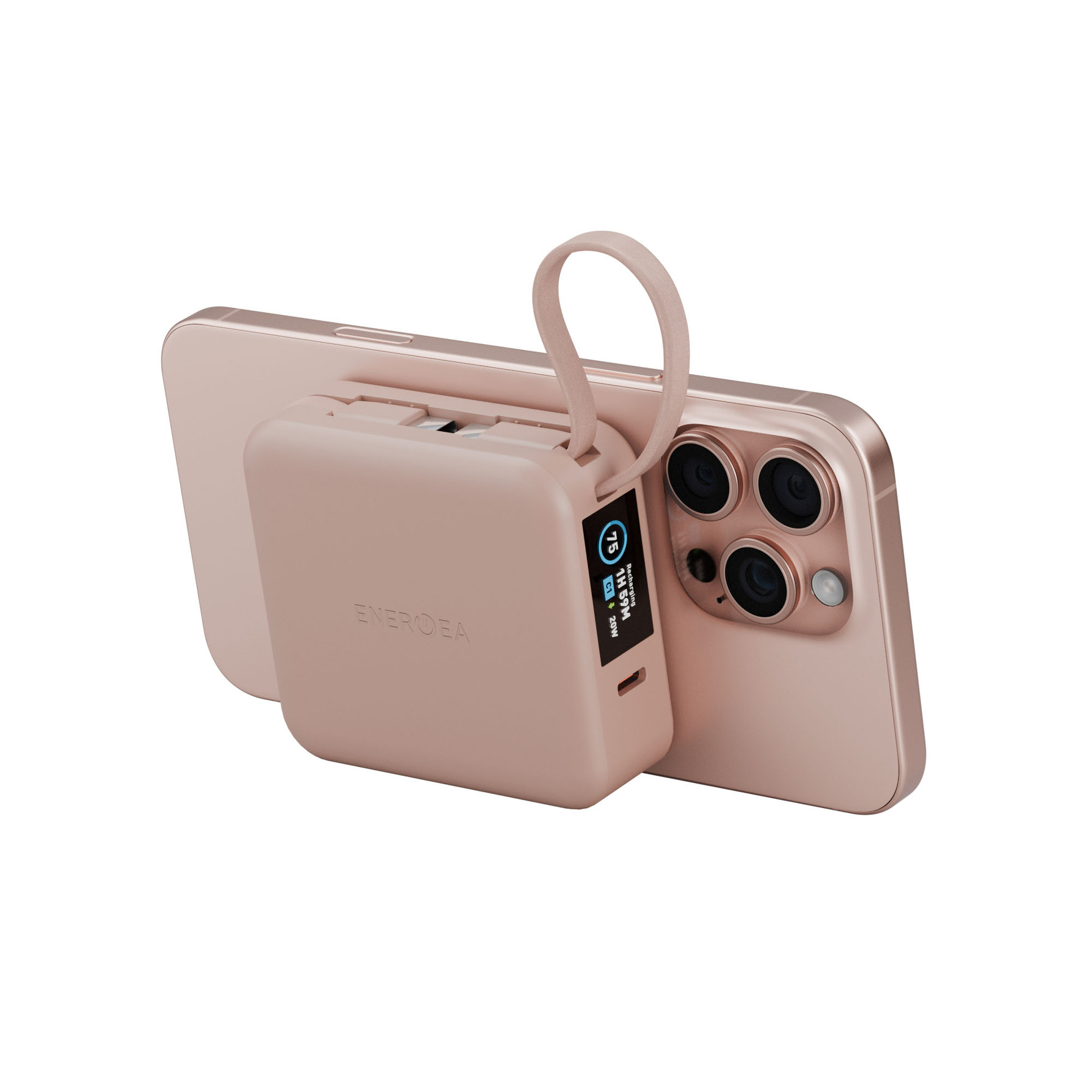 Zdjęcie do “Energea MagPac Mini Plus 10 000mAh Magsafe Różowy - powerbank”.