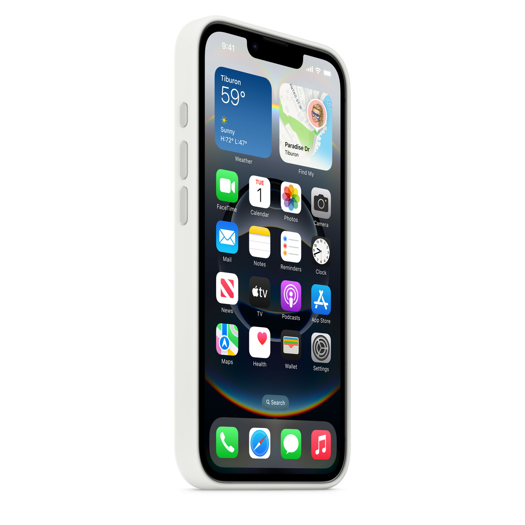 Zdjęcie do “Apple iPhone 16e Silicone Case – White”.