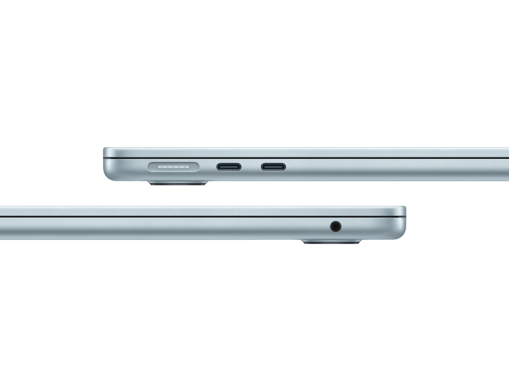 Zdjęcie do “Apple MacBook Air 15", 10-rdzeniowy procesor M4 (GPU 10 rdzeni), RAM 16 GB, dysk 256 GB SSD, zasilacz 70 W - Błękitny”.
