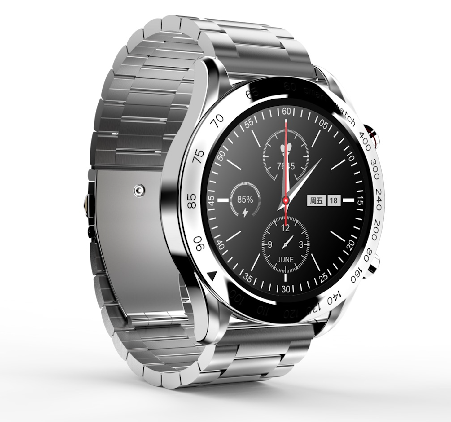 Zdjęcie do “HiFuture FutureGo Pro srebrny - smartwatch”.