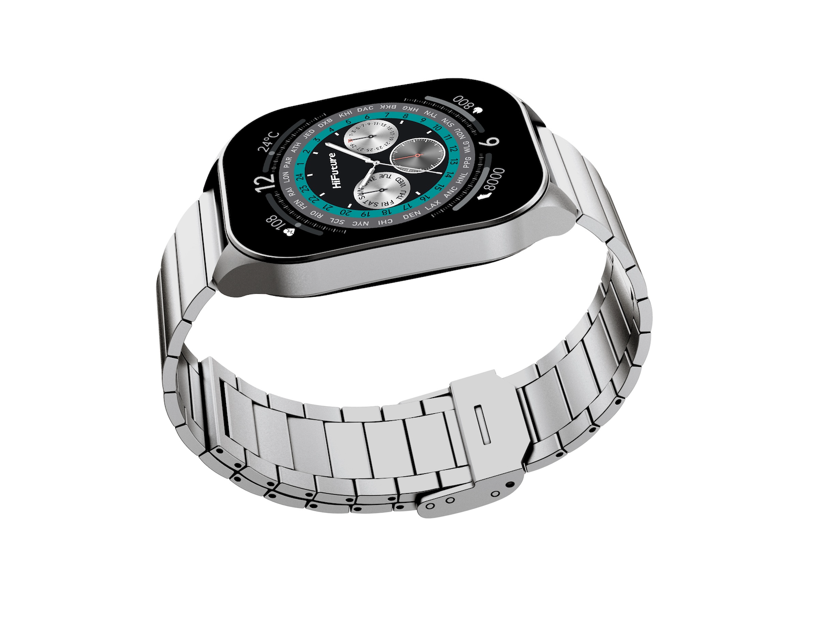 Zdjęcie do “HiFuture FutureFit APEX srebrny - smartwatch”.