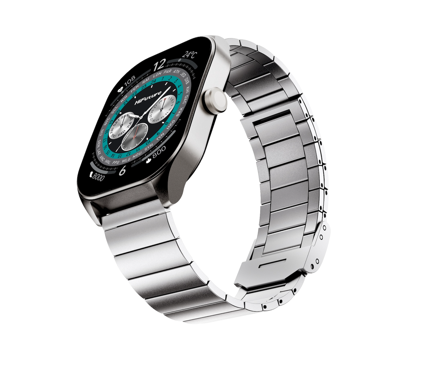 Zdjęcie do “HiFuture FutureFit APEX srebrny - smartwatch”.