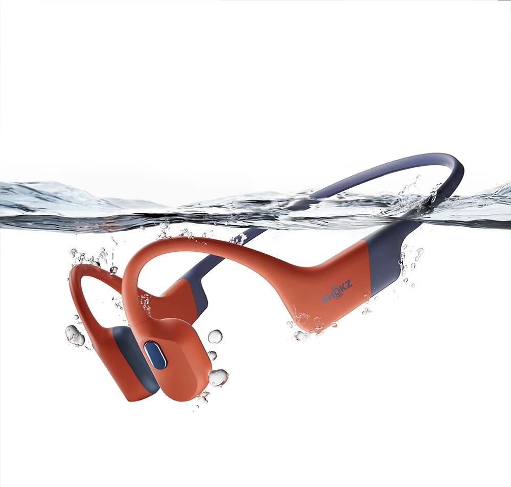 Zdjęcie do “Shokz OpenSwim Pro Czerwony - bezprzewodowe słuchawki z przewodzeniem kostnym”.