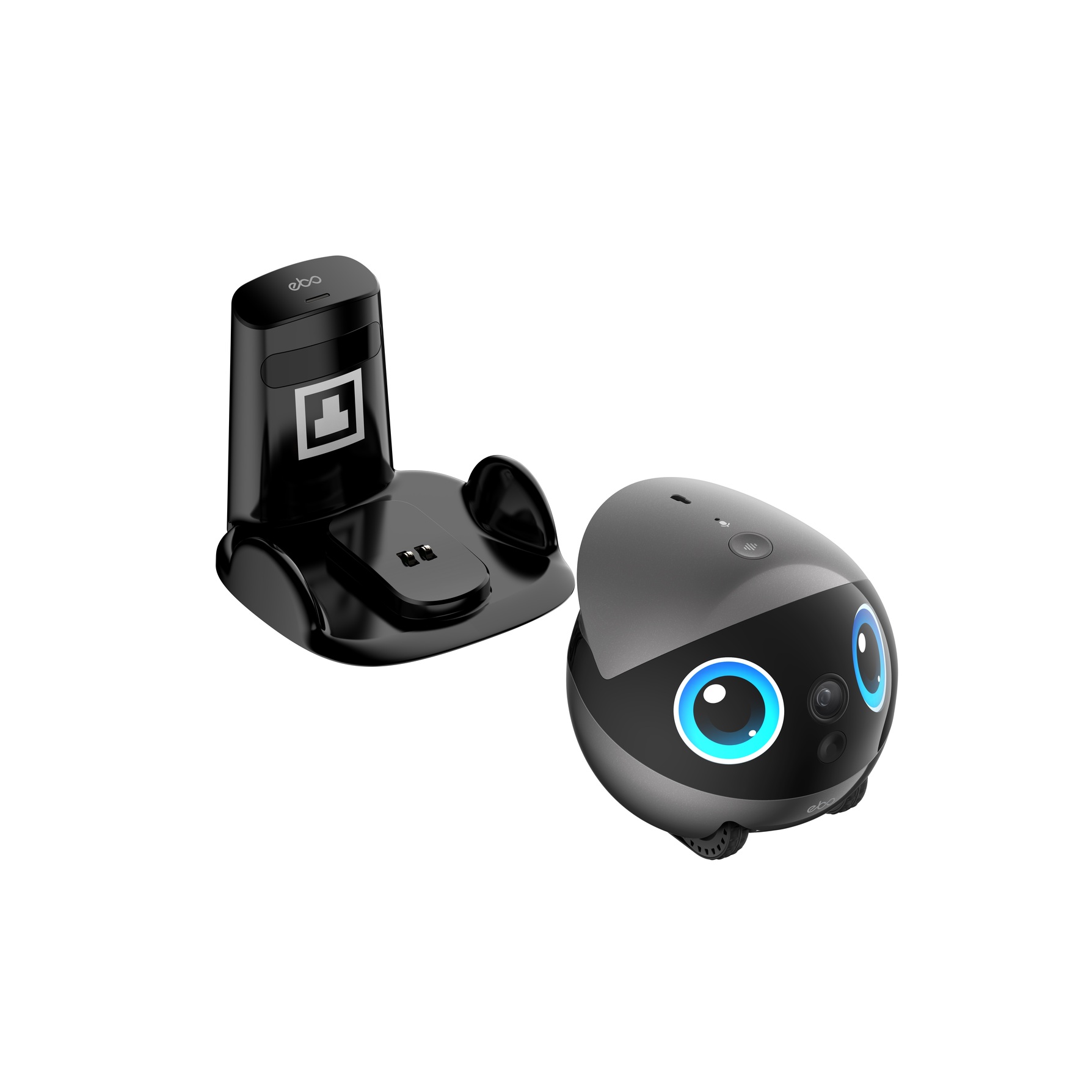 Zdjęcie do “EnaBot EBO AIR 2 Plus - domowy robot towarzyszący z funkcją monitoringu i rozmów wideo (szary)”.