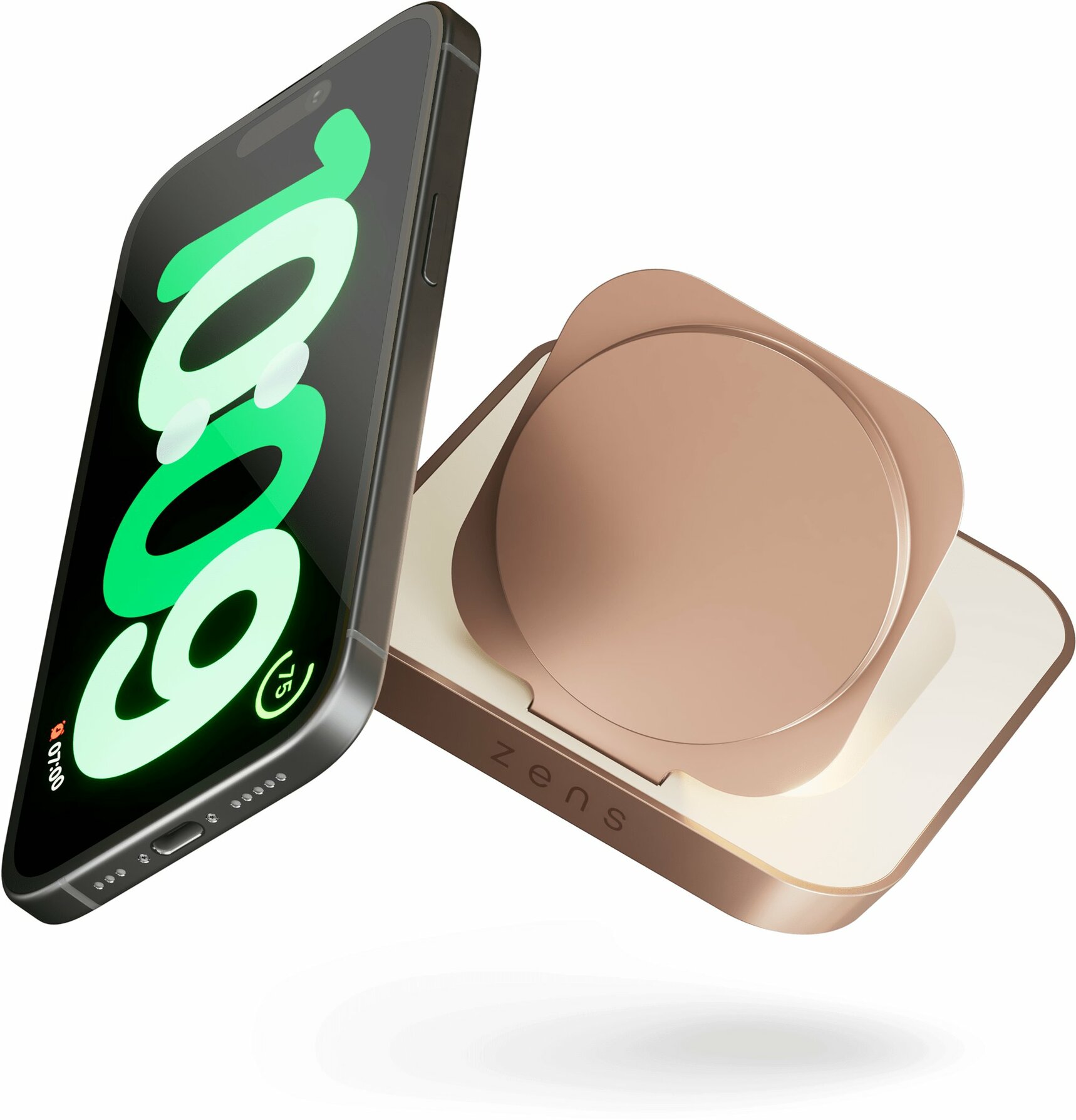 Zdjęcie do “ZENS Nightstand Charger 20W Miedziany - ładowarka indukcyjna”.