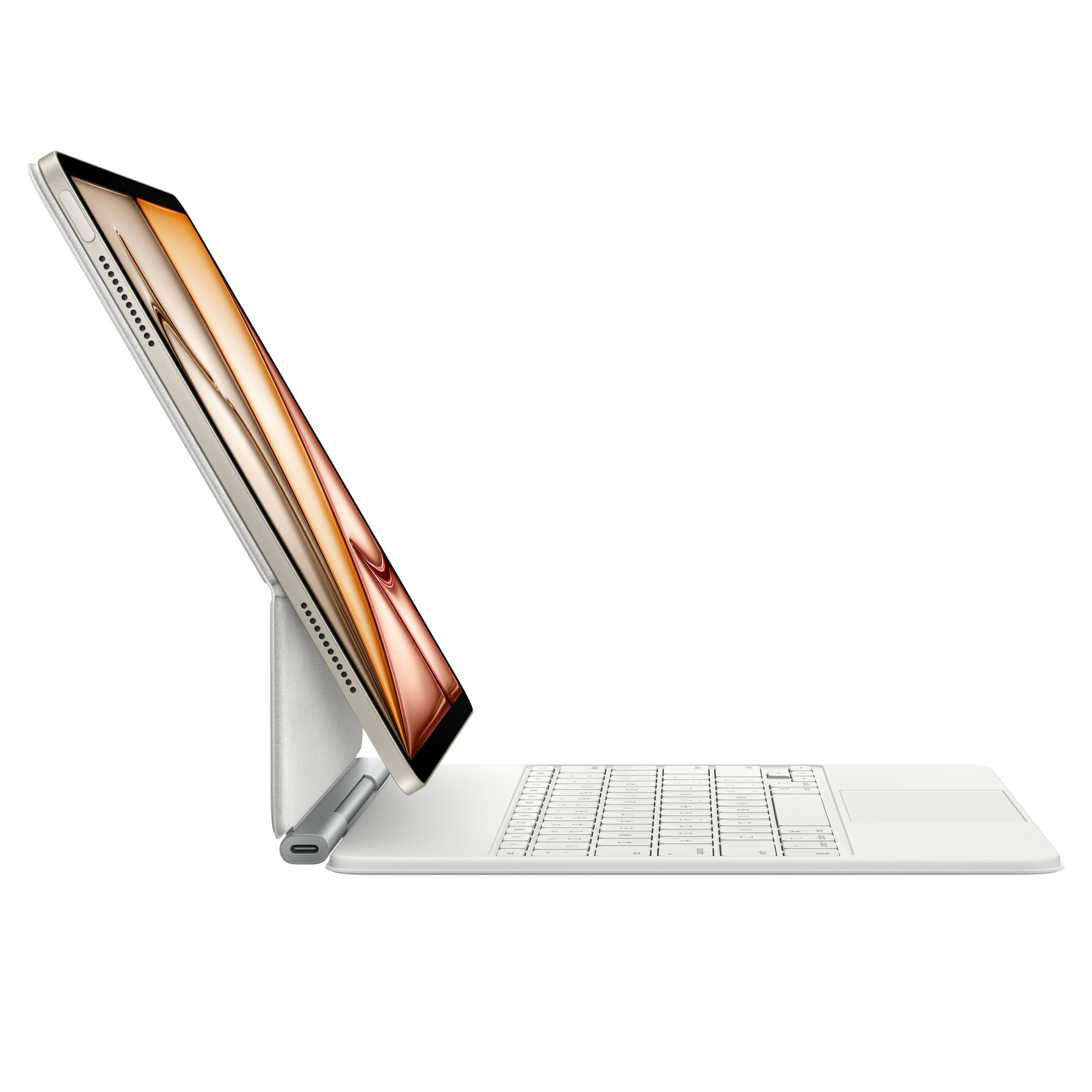 Zdjęcie do “Apple Magic Keyboard do iPada Air 13" (M2/M3) - angielski (międzynarodowy) - Biały - Produkt otwarty”.