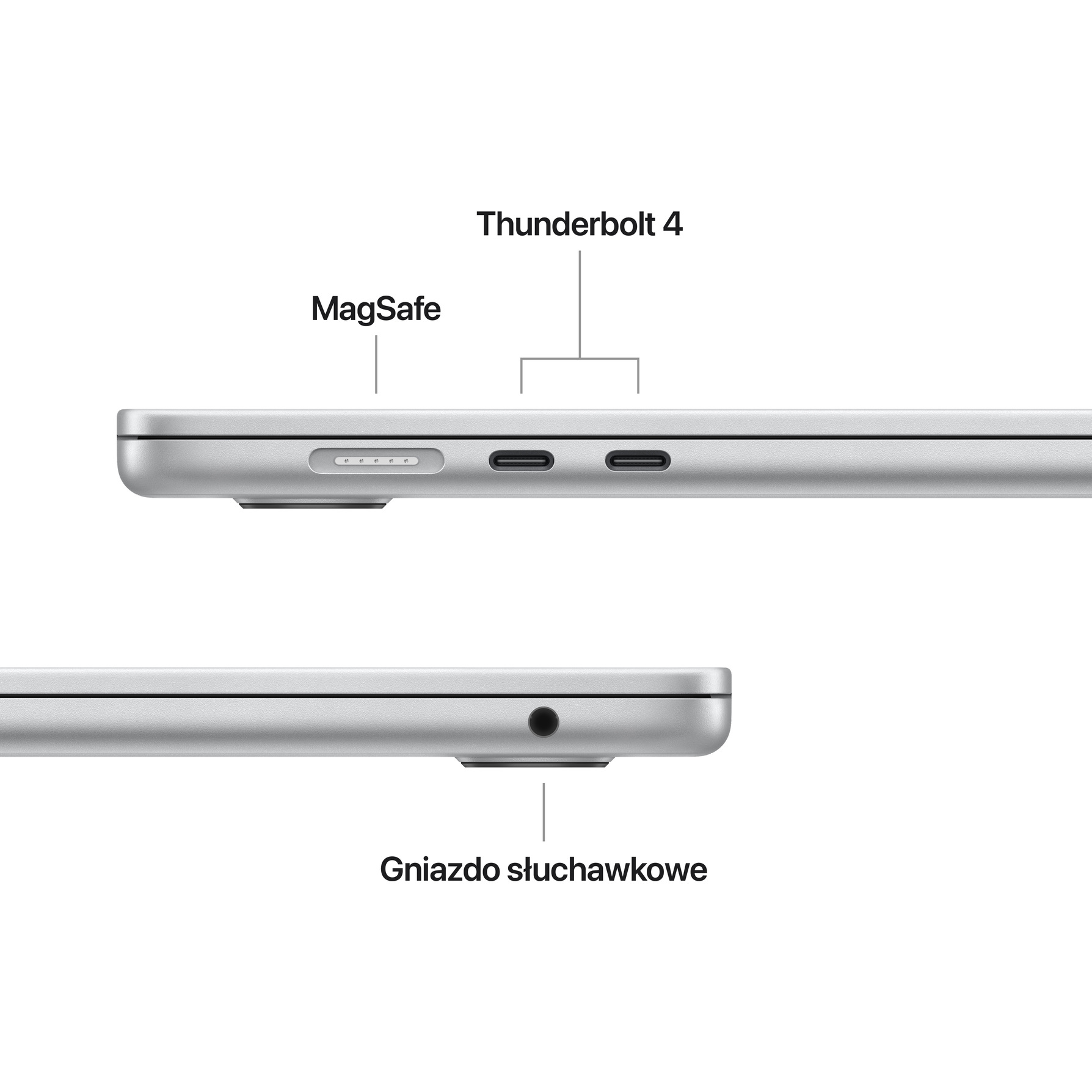 Zdjęcie do “Apple MacBook Air 15", 10-rdzeniowy procesor M4 (GPU 10 rdzeni), RAM 16 GB, dysk 512 GB SSD, 35 W - Srebrny”.