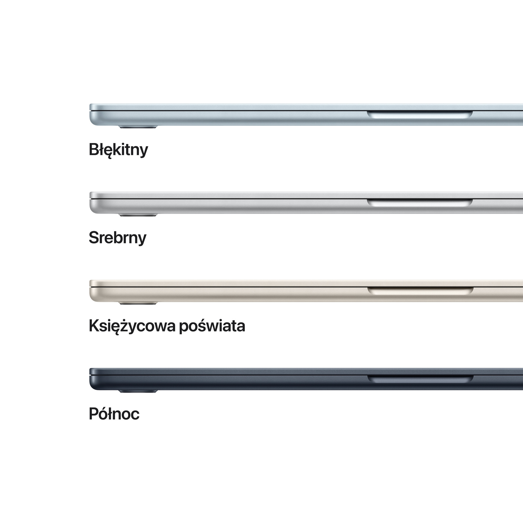 Zdjęcie do “Apple MacBook Air 15", 10-rdzeniowy procesor M4 (GPU 10 rdzeni), RAM 16 GB, dysk 512 GB SSD, 35 W - Księżycowa Poświata”.