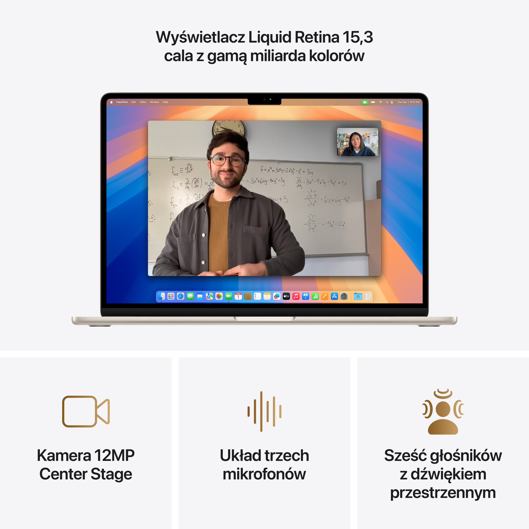 Zdjęcie do “Apple MacBook Air 15", 10-rdzeniowy procesor M4 (GPU 10 rdzeni), RAM 24 GB, dysk 512 GB SSD, 35 W - Księżycowa Poświata”.