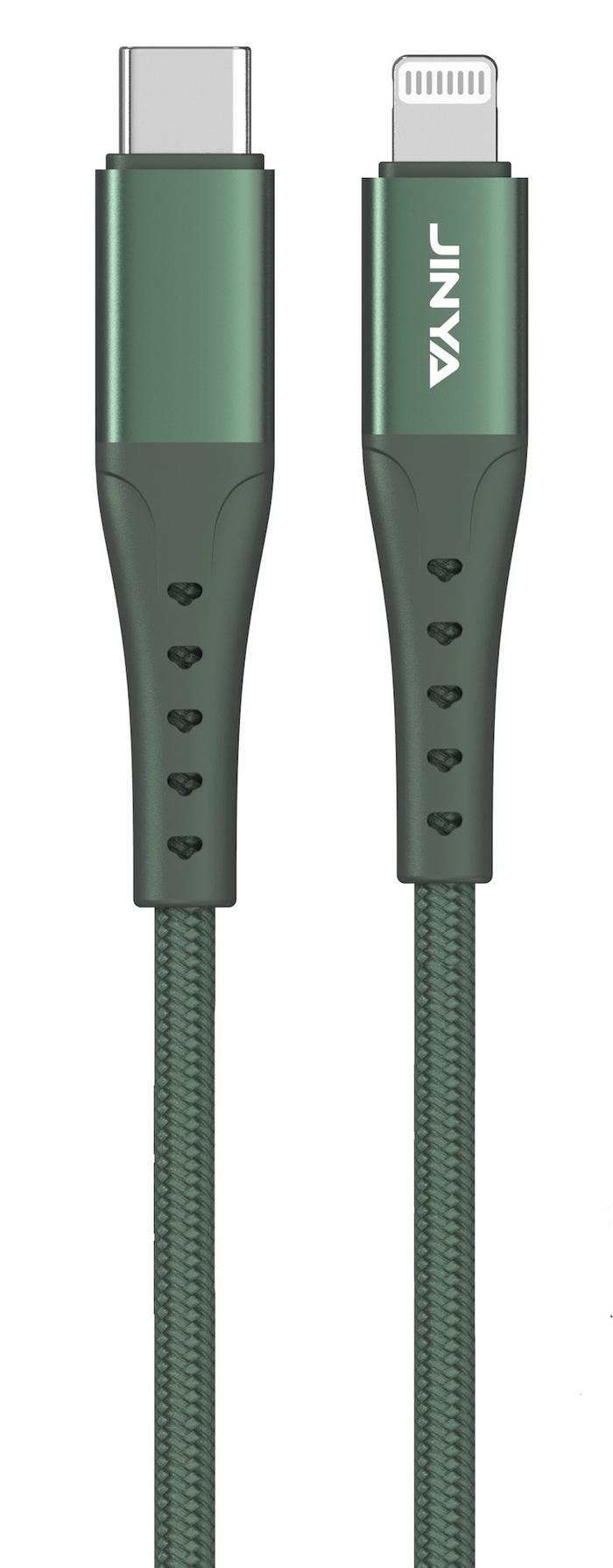 Zdjęcie do “JINYA TechLink 1M USB-C Lightning Green - kabel lightning”.