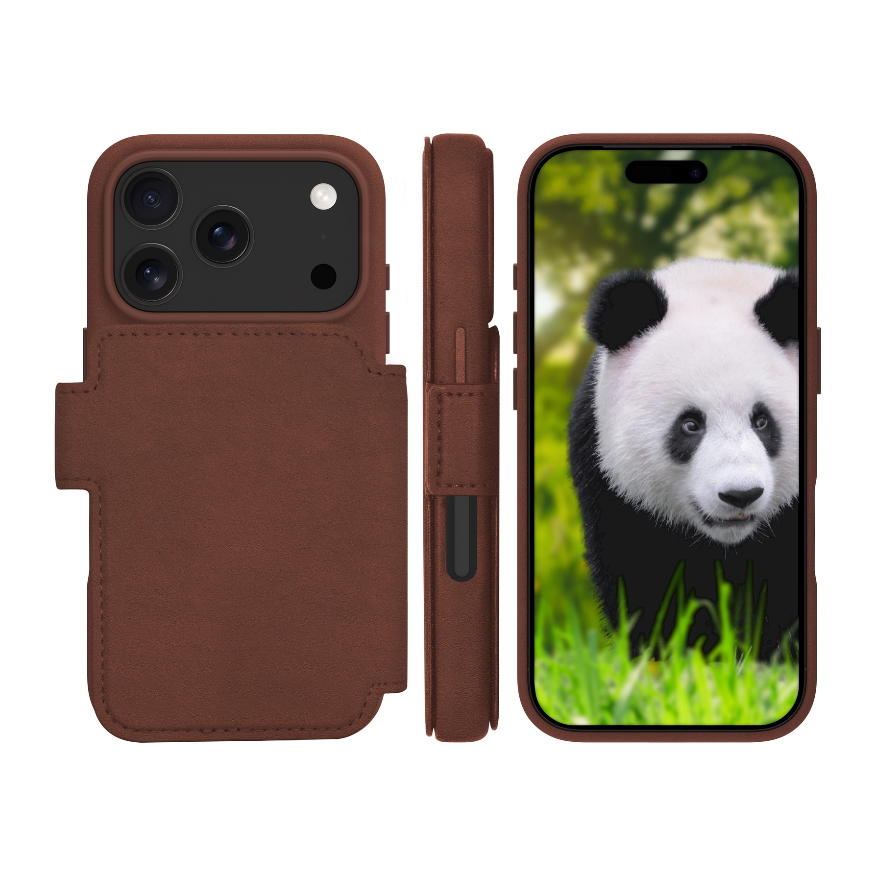 Zdjęcie do “dBramante Lynge MS Ciemny brąz - etui iPhone 17 Pro”.
