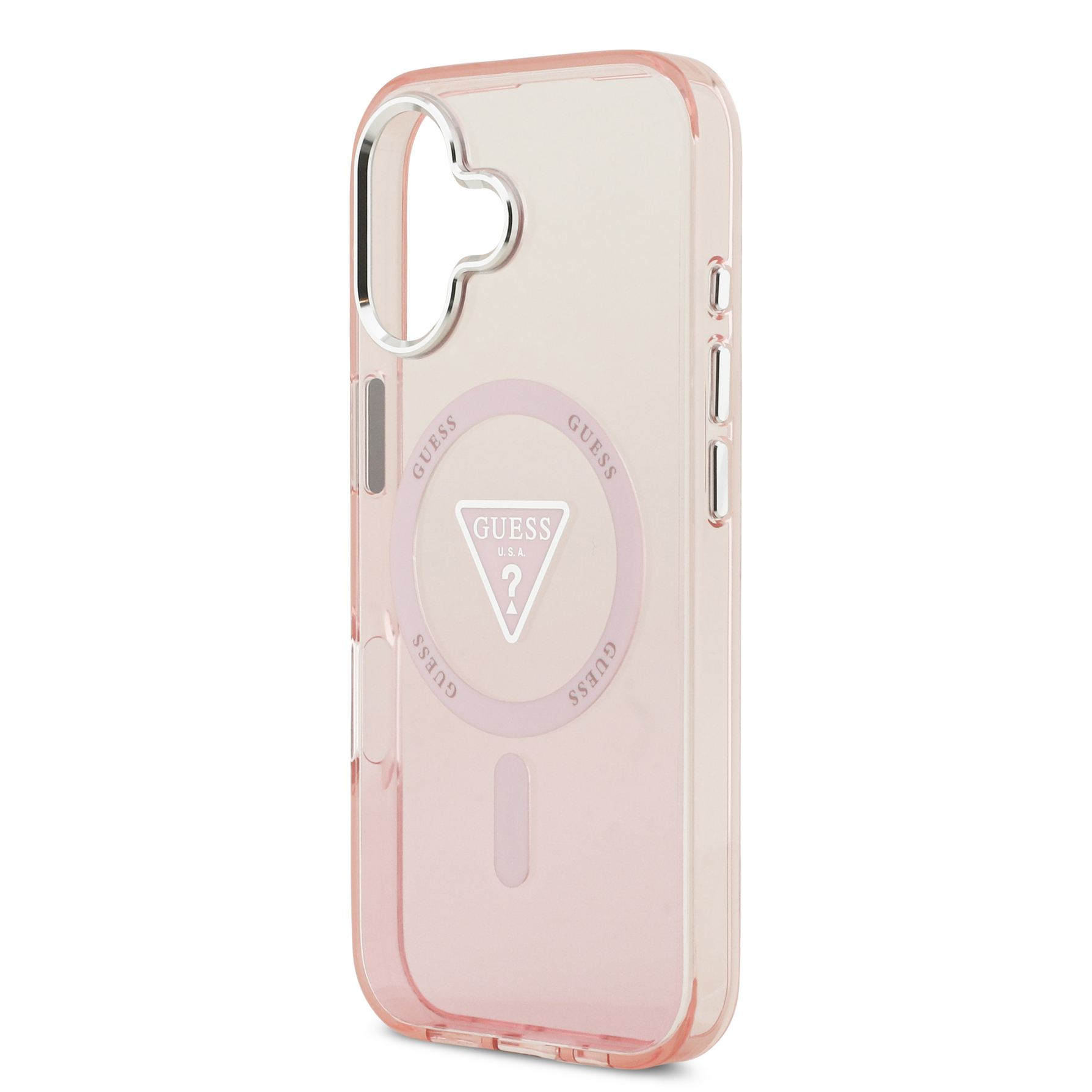 Zdjęcie do “Guess IML Gradient MagSafe różowy - etui iPhone 17”.