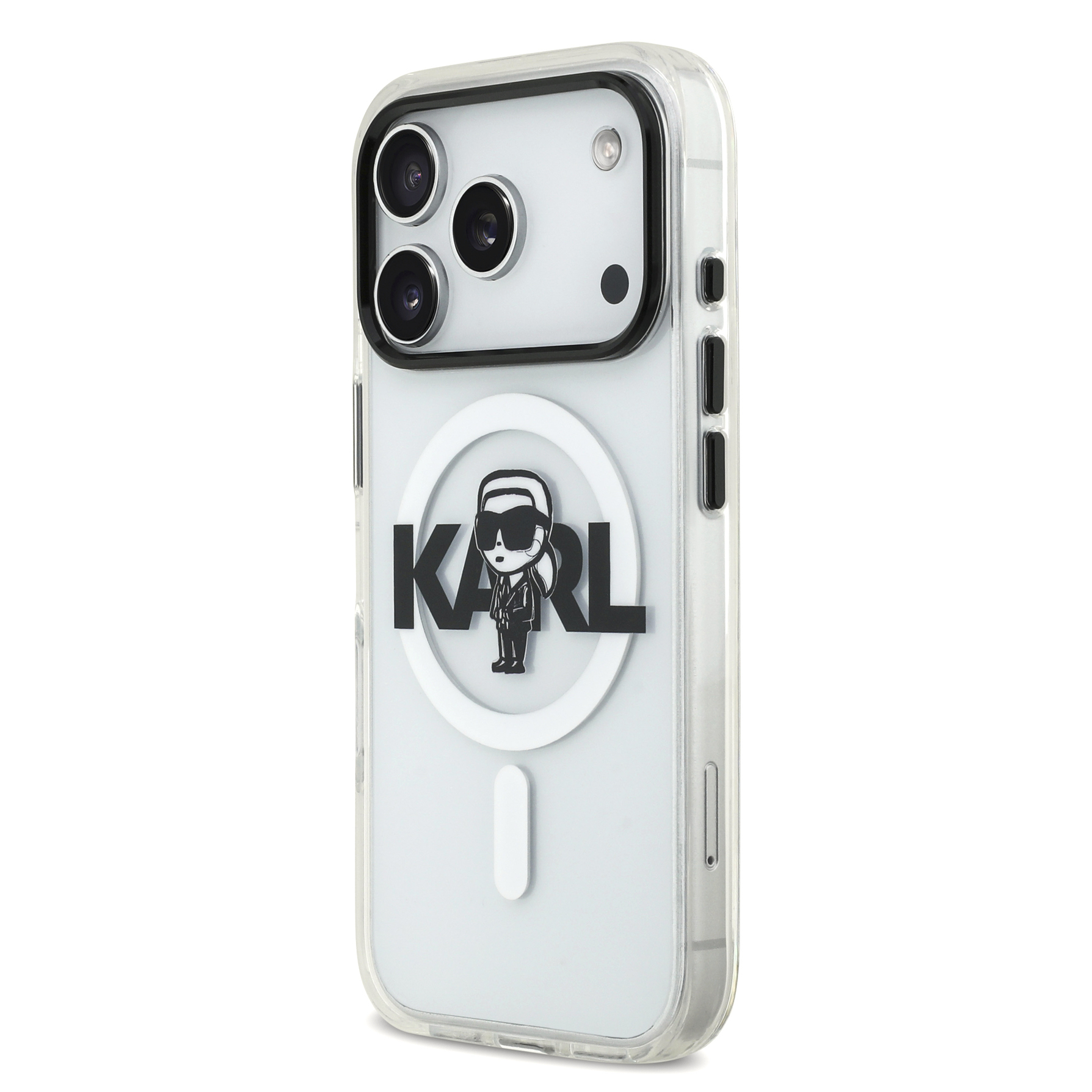 Zdjęcie do “Karl Lagerfeld IML Karl Sketch MagSafe przezroczysty - etui iPhone 17 Pro”.