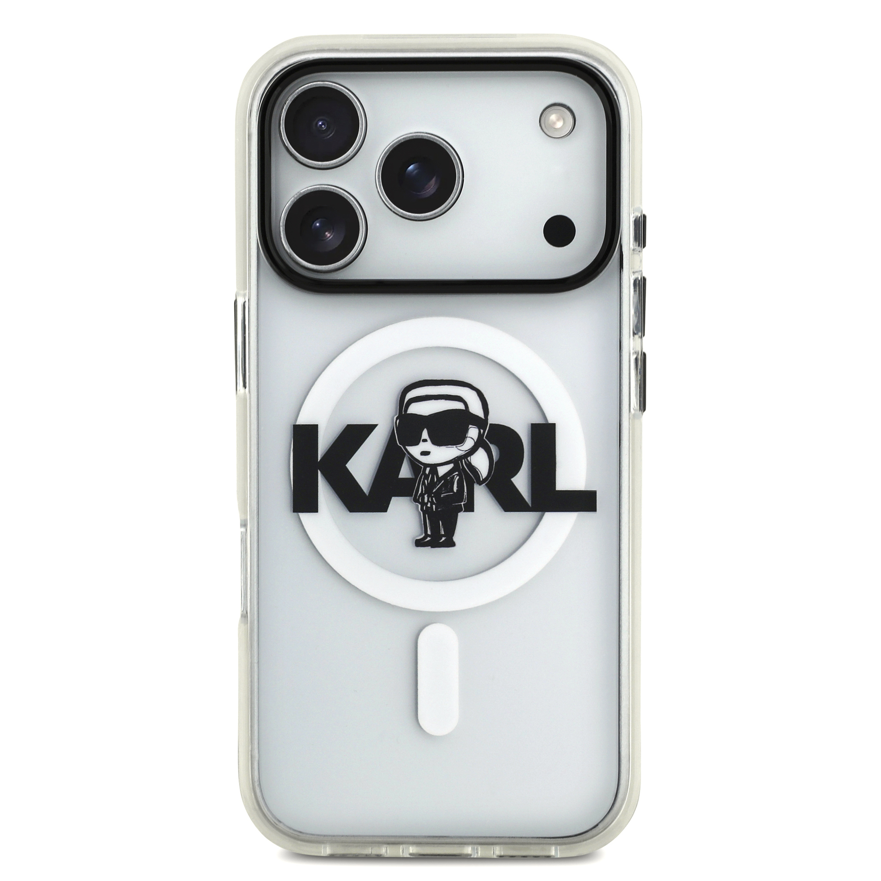 Zdjęcie do “Karl Lagerfeld IML Karl Sketch MagSafe przezroczysty - etui iPhone 17 Pro”.