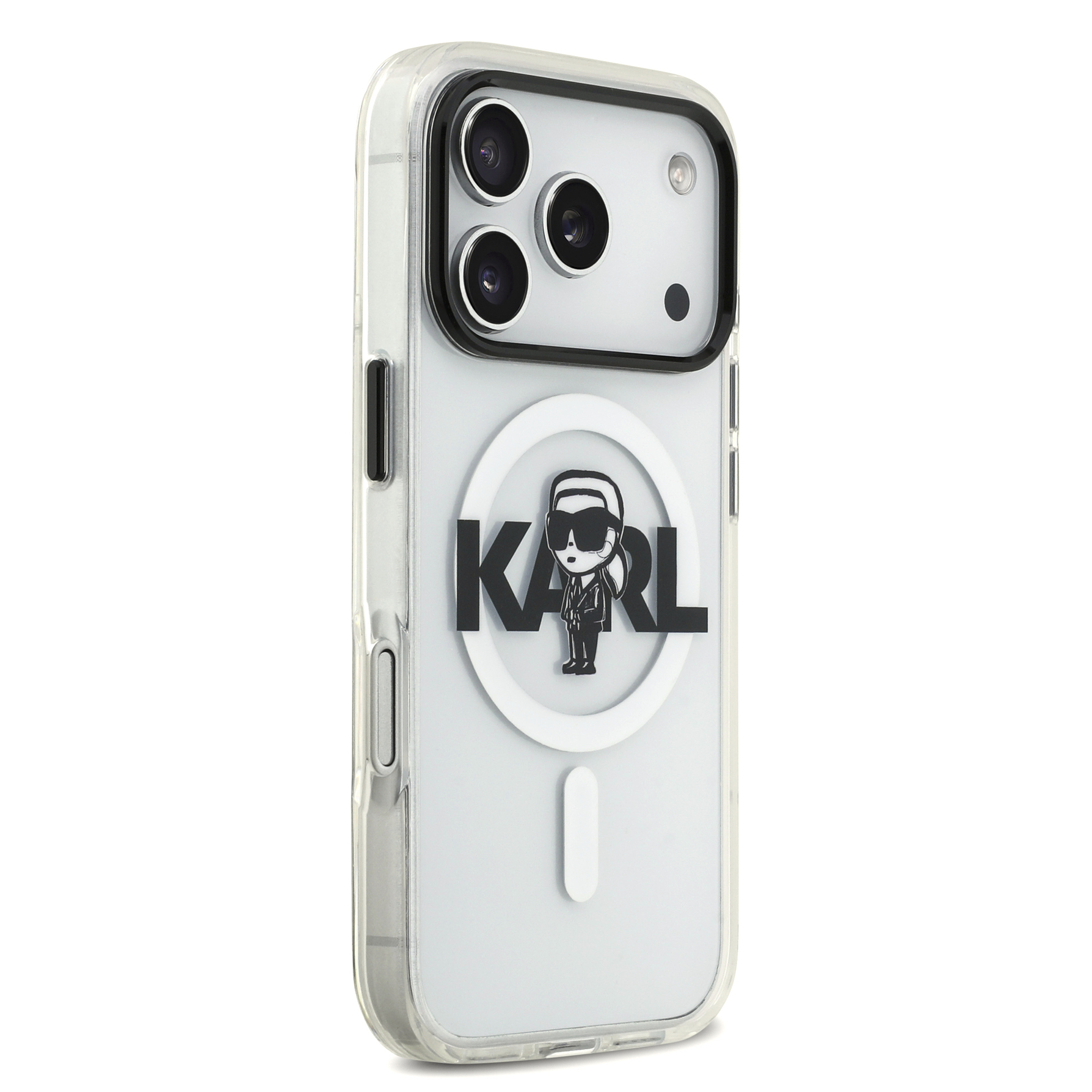 Zdjęcie do “Karl Lagerfeld IML Karl Sketch MagSafe przezroczysty - etui iPhone 17 Pro”.
