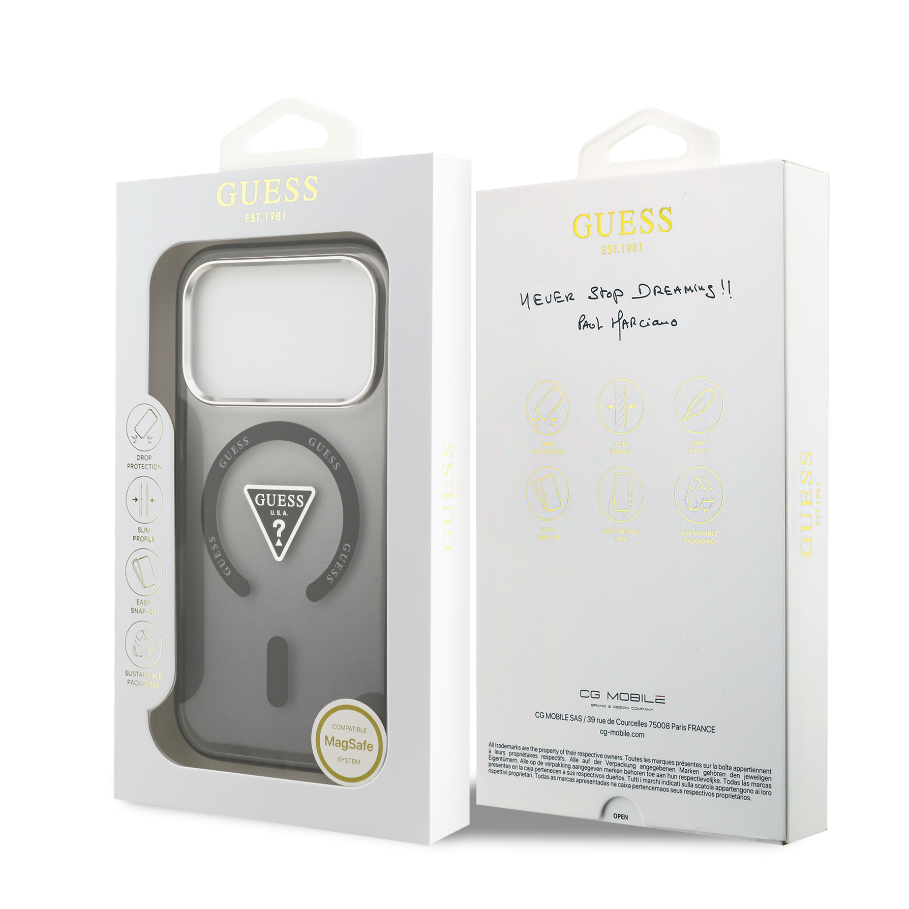 Zdjęcie do “Guess IML Gradient MagSafe czarny - etui iPhone 17 Pro Max”.