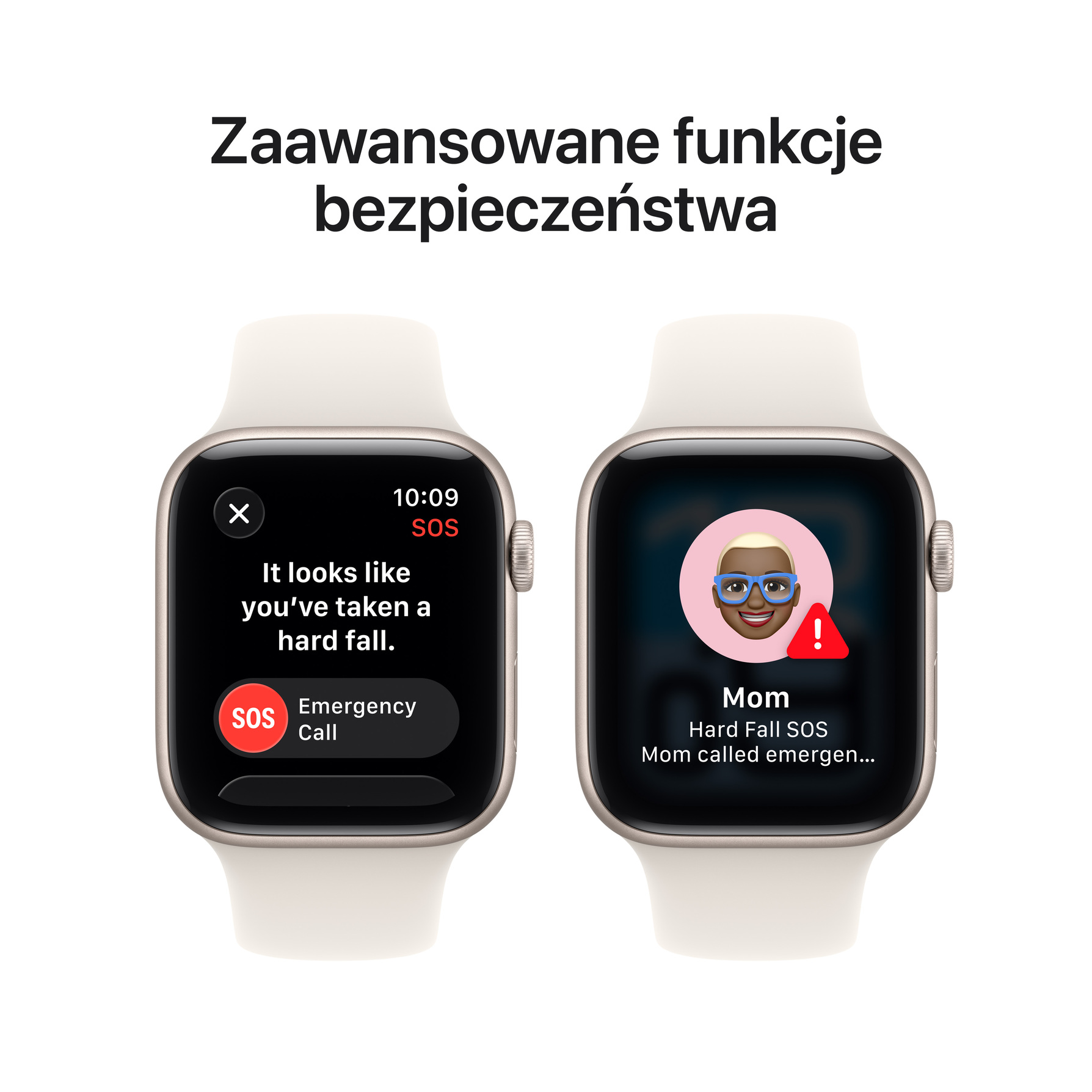 Zdjęcie do “Apple Watch SE 3 GPS + Cellular 44mm Starlight Aluminium Case with Starlight Sport Band - S/M”.