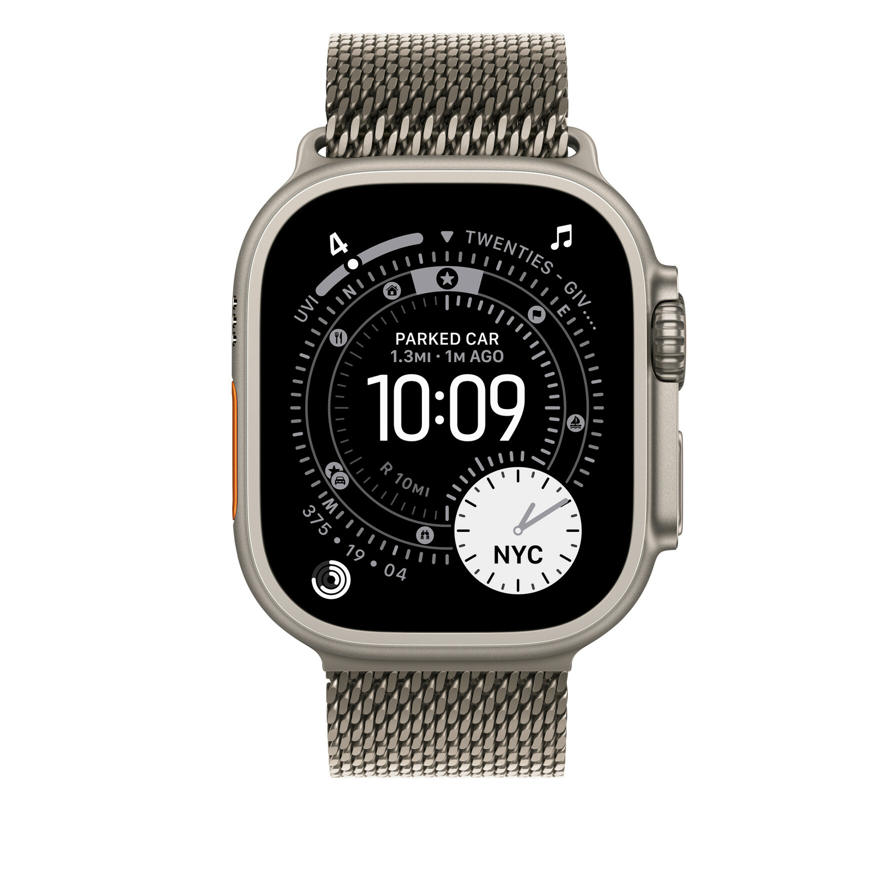 Zdjęcie do “Apple 49mm Natural Titanium Milanese Loop - Medium”.
