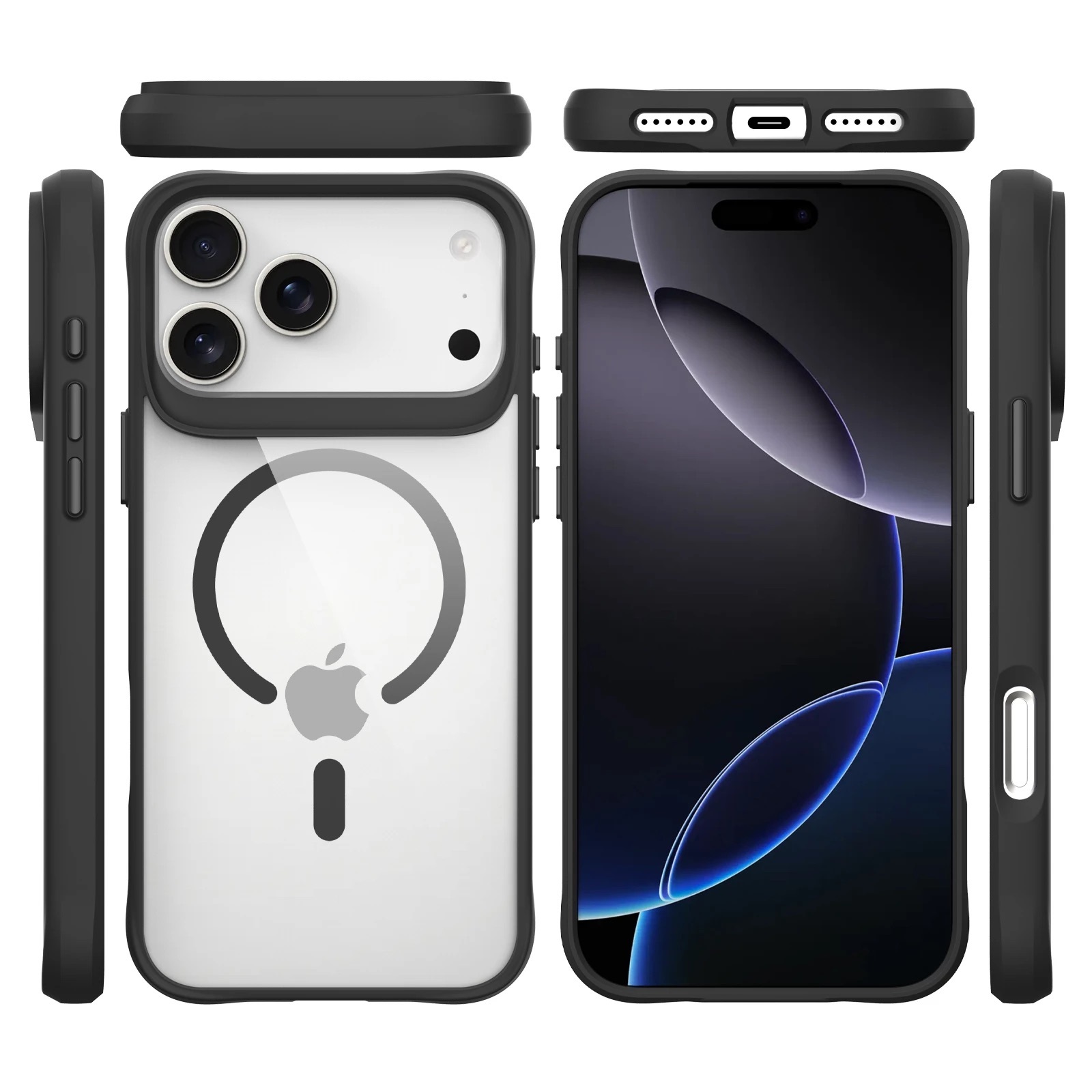Zdjęcie do “Jinya XPRO Magsafe Protecting Case czarny - etui iPhone 17 Pro Max”.