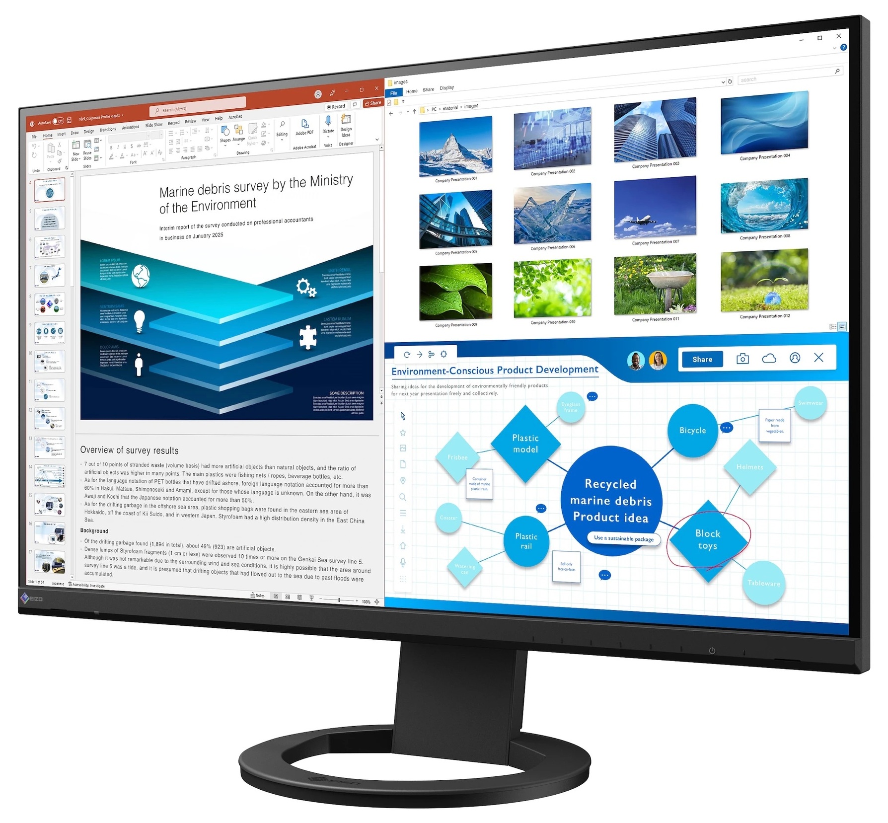 Zdjęcie do “EIZO FlexScan EV2720S-BK - monitor 27", 2560 x 1440, 16:9, (czarny)”.