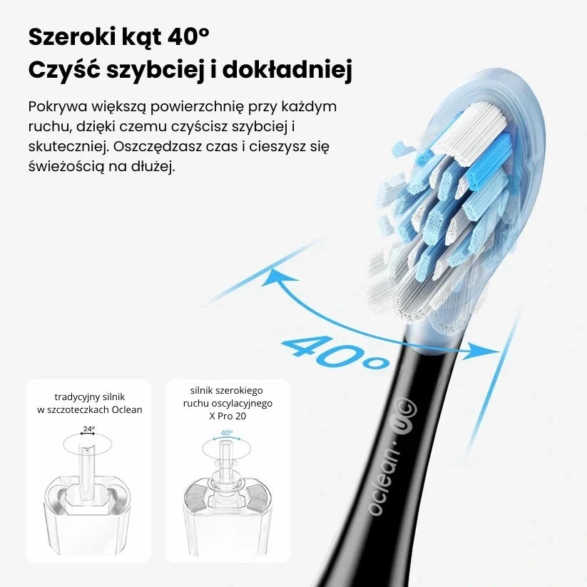 Zdjęcie do “Oclean X Pro 20 Biała - inteligentna szczoteczka”.