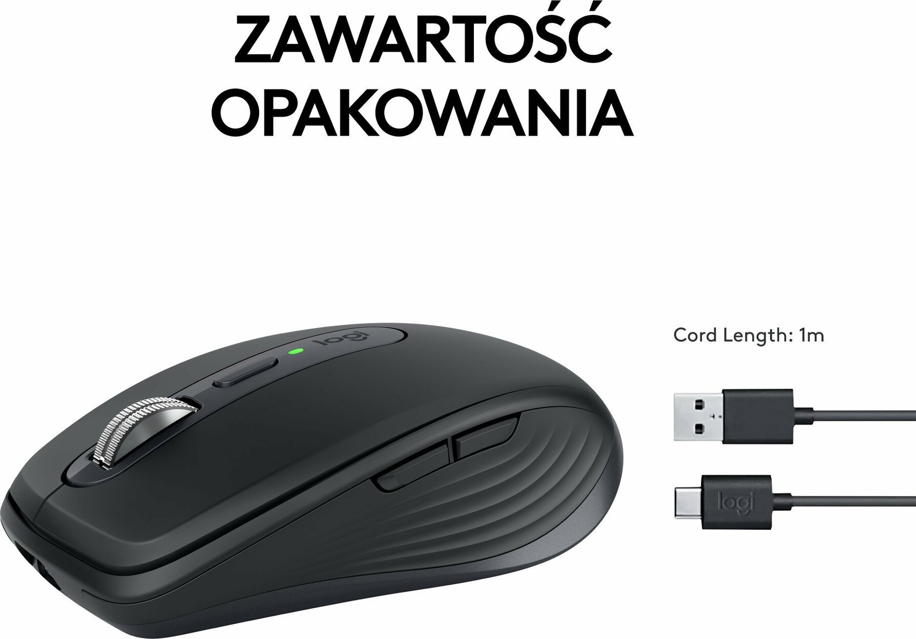 Zdjęcie do “Logitech MX Anywhere 3S Graphite - myszka bezprzewodowa”.