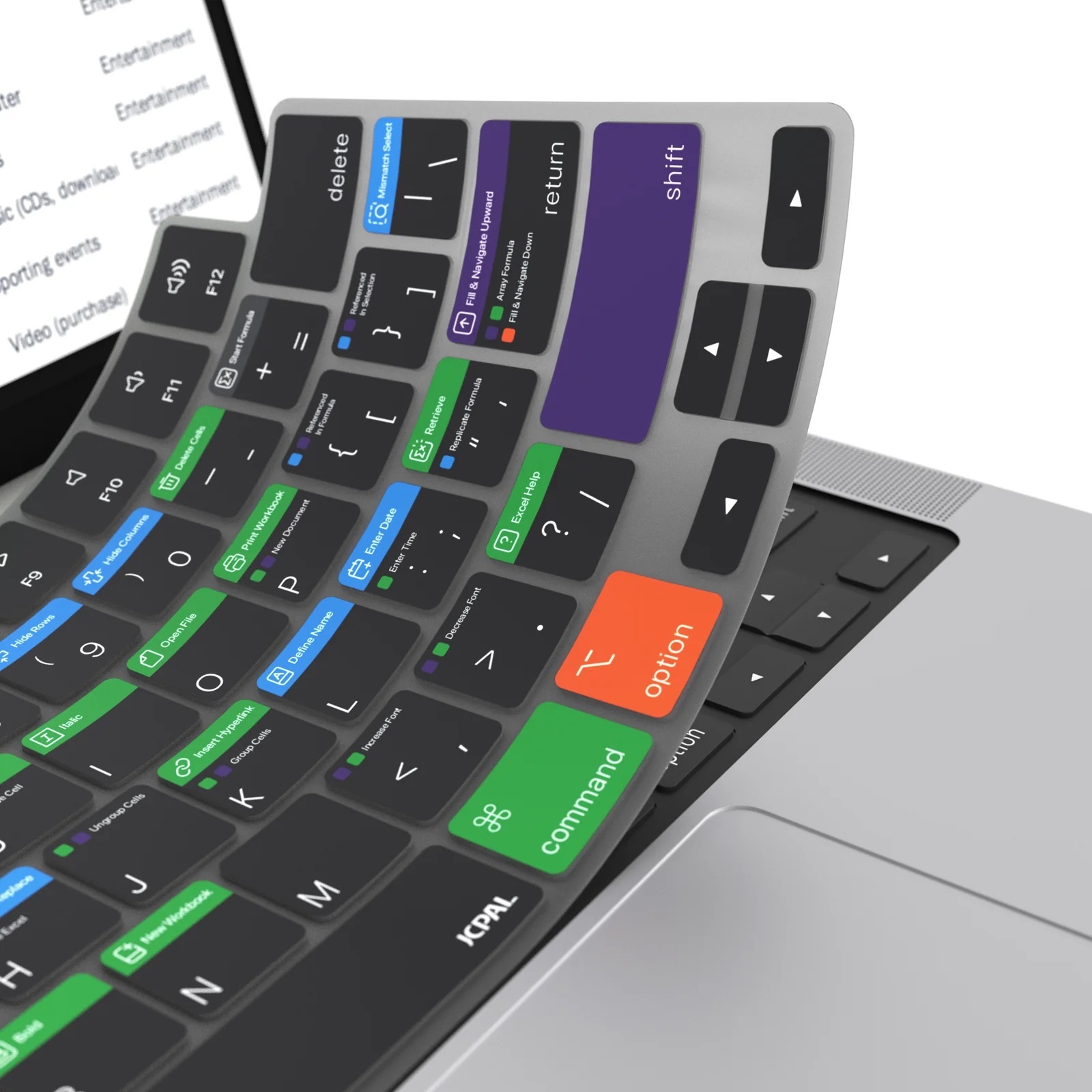 Zdjęcie do “JCPal Verskin EXCEL with EU Layout JCPAL - nakładka na klawiaturę MB14Pro/13/15/16/Air”.