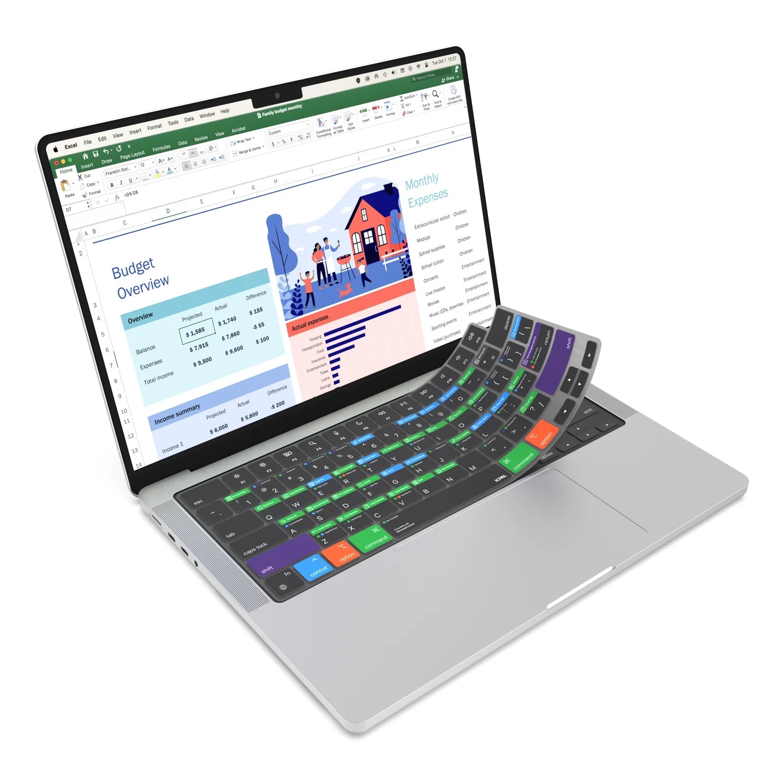 Zdjęcie do “JCPal Verskin EXCEL with EU Layout JCPAL - nakładka na klawiaturę MB14Pro/13/15/16/Air”.