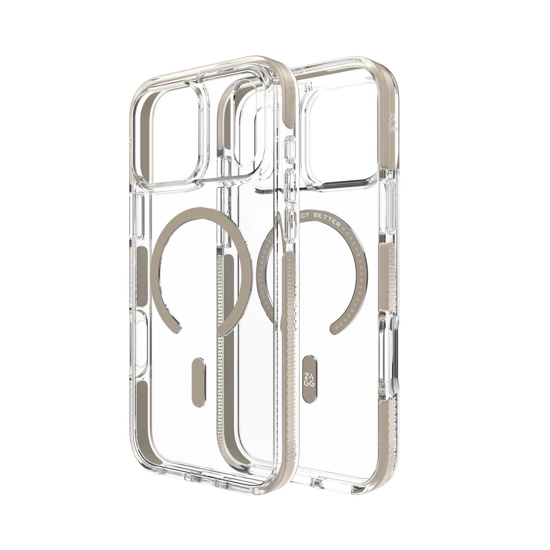 Zdjęcie do “ZAGG Santa Cruz Snap - etui do iPhone 17 Pro kompatybilne z MagSafe N (titanium)”.