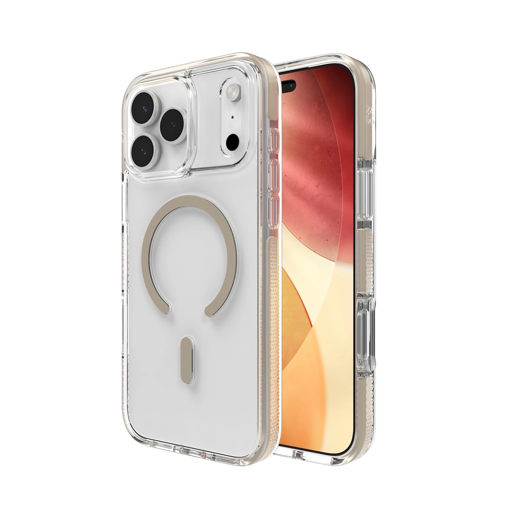 Zdjęcie do “ZAGG Santa Cruz Snap - etui do iPhone 17 Pro kompatybilne z MagSafe N (titanium)”.