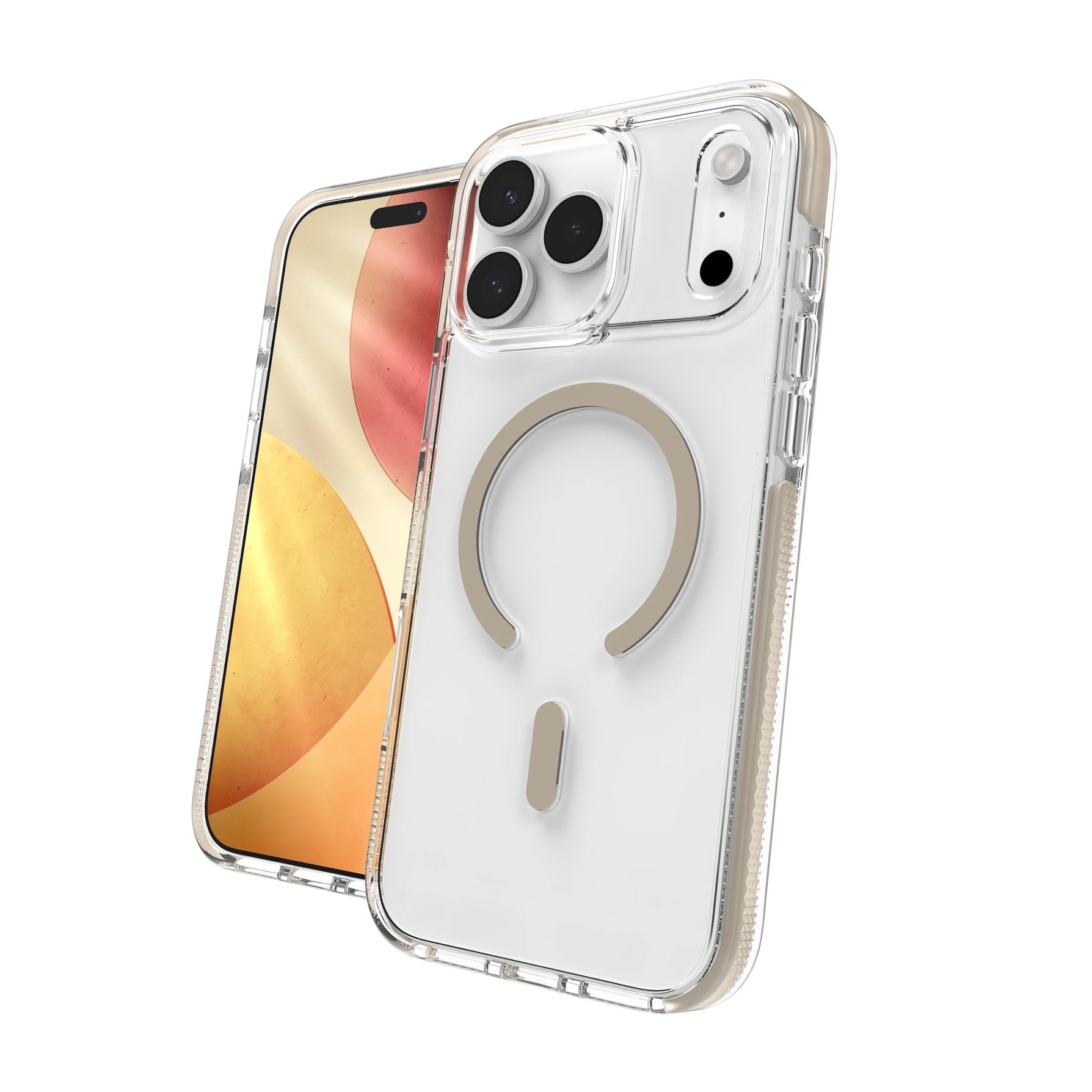 Zdjęcie do “ZAGG Santa Cruz Snap - etui do iPhone 17 Pro kompatybilne z MagSafe N (titanium)”.