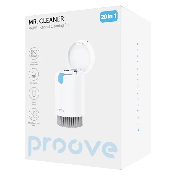 Zdjęcie do “Proove Mr. Cleaner 20w1 biały - wielofunkcyjny zestaw do czyszczenia”.