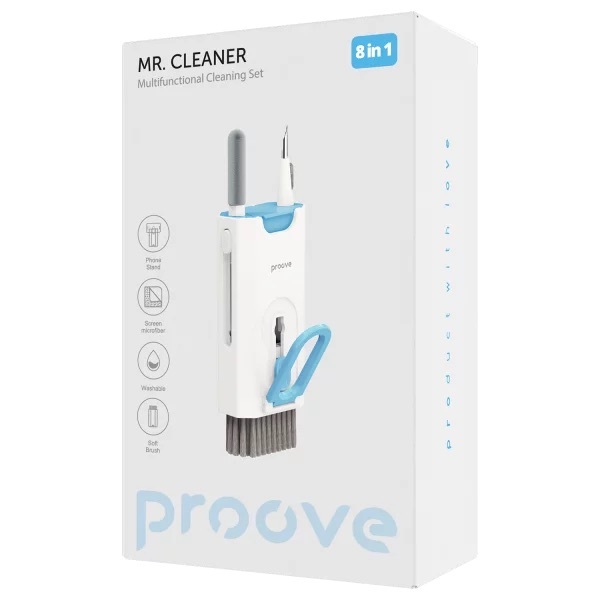 Zdjęcie do “Proove Mr. Cleaner 8w1 biały - wielofunkcyjny zestaw do czyszczenia”.