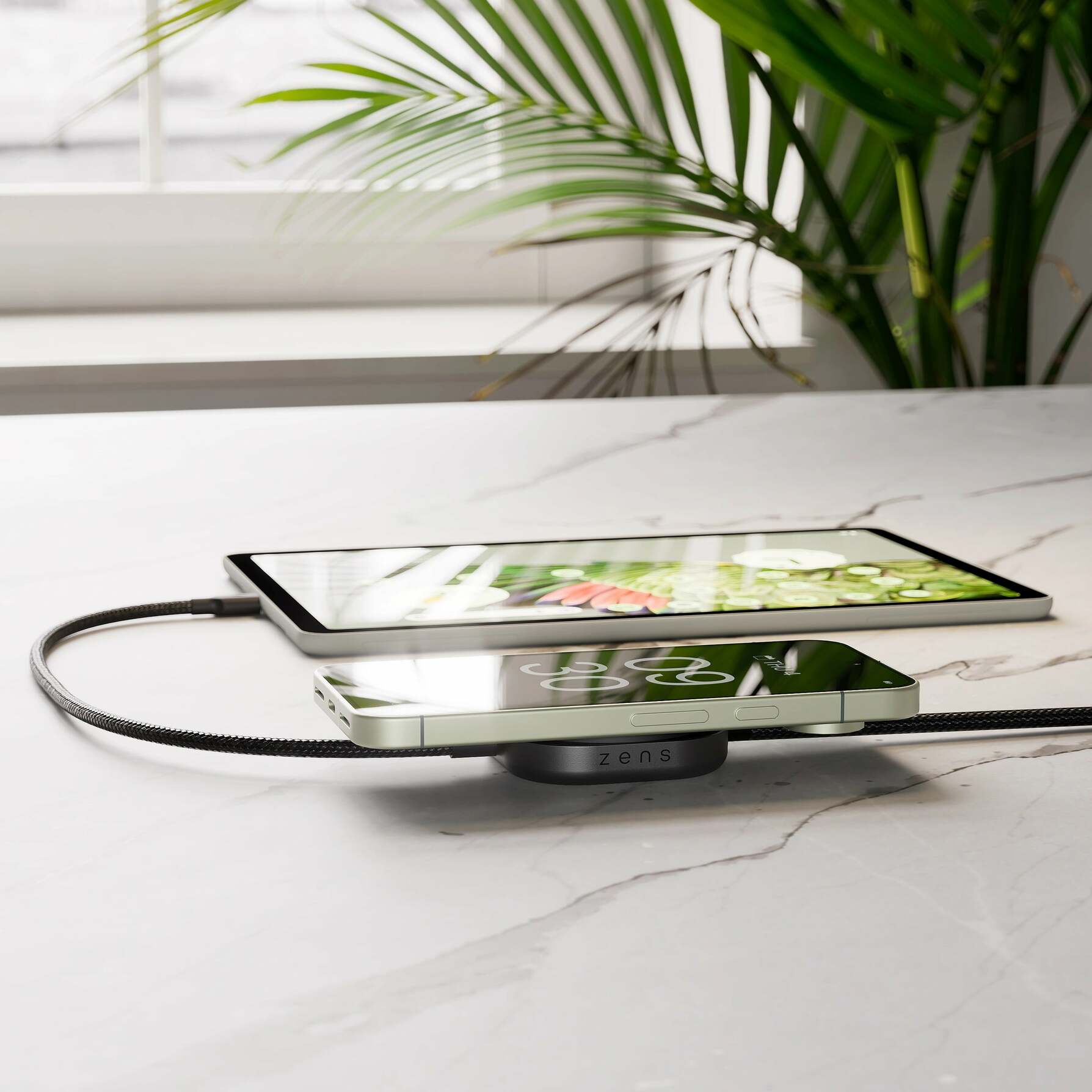 Zdjęcie do “Zens Charging Cable USB C-C Pro 2 czarny - kabel USB-C”.