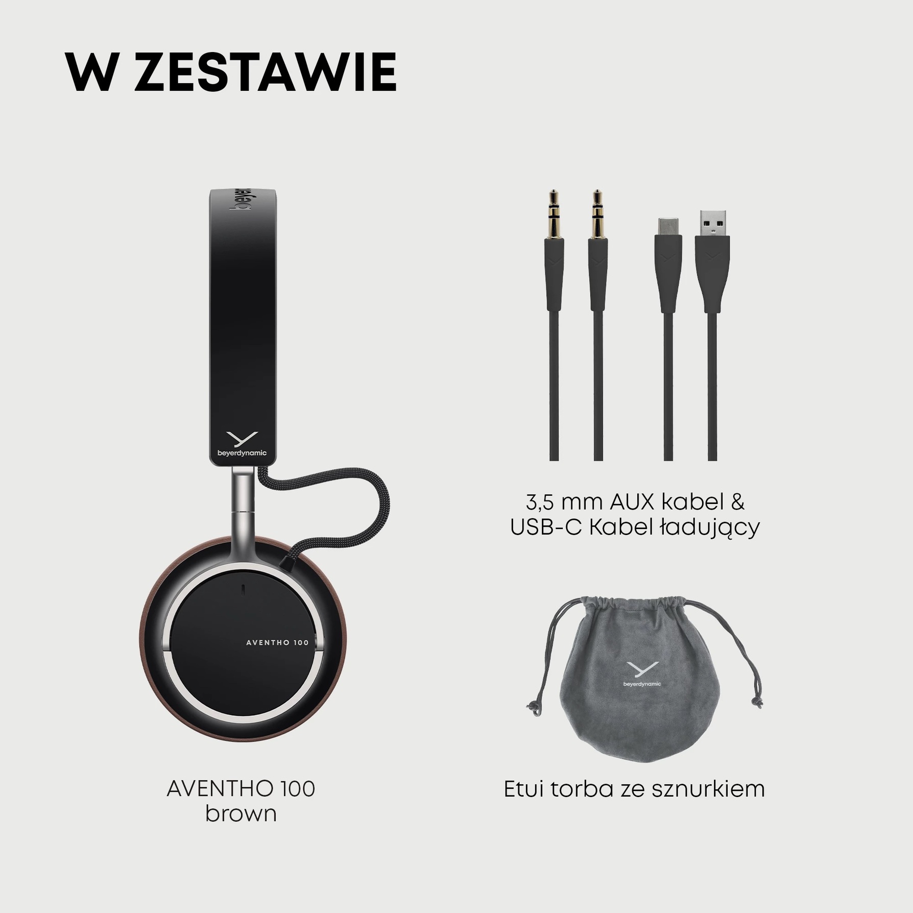 Zdjęcie do “Beyerdynamic Aventho 100 brązowe - bezprzewodowe słuchawki nauszne”.
