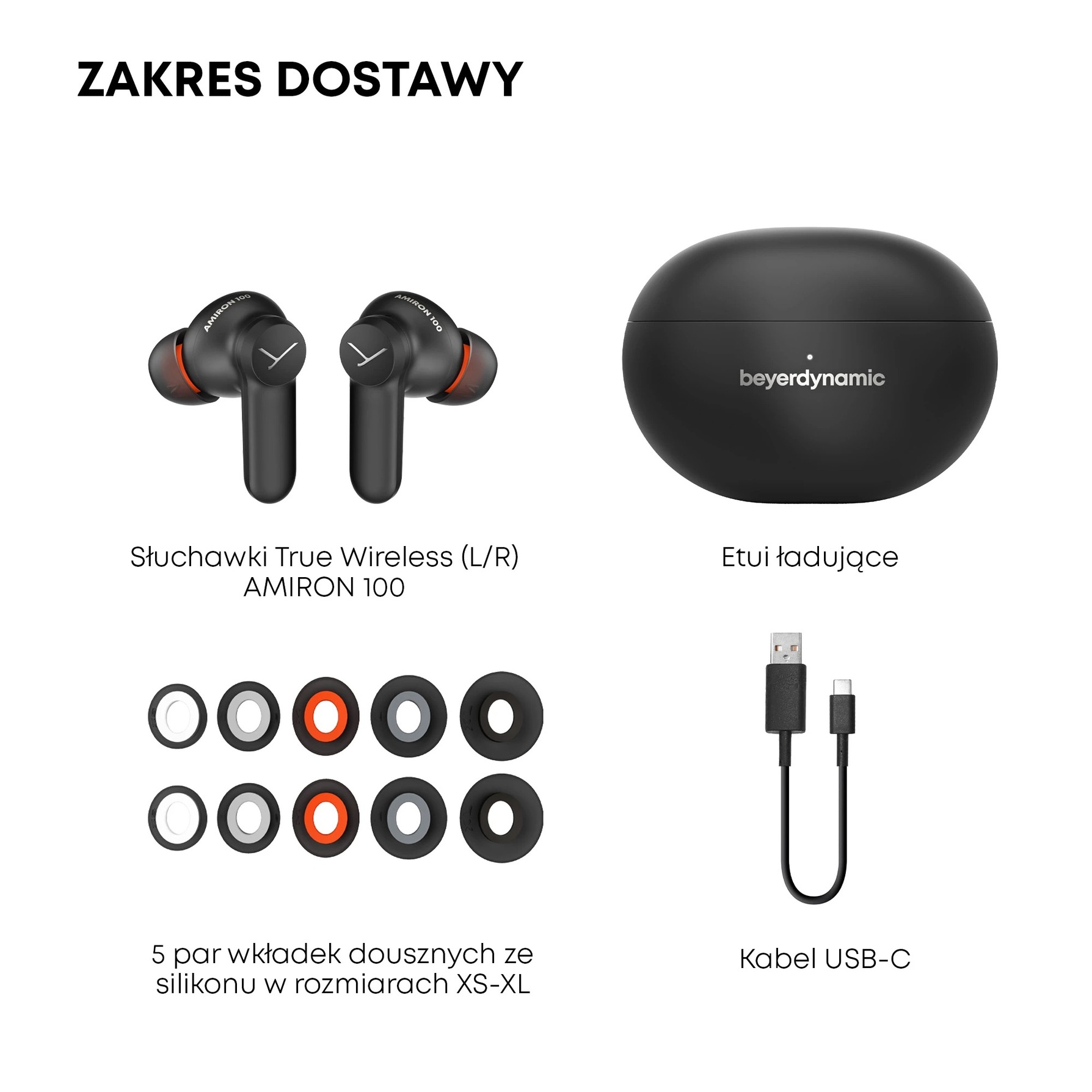 Zdjęcie do “Beyerdynamic Amiron 100 czarny - bezprzewodowe słuchawki douszne”.