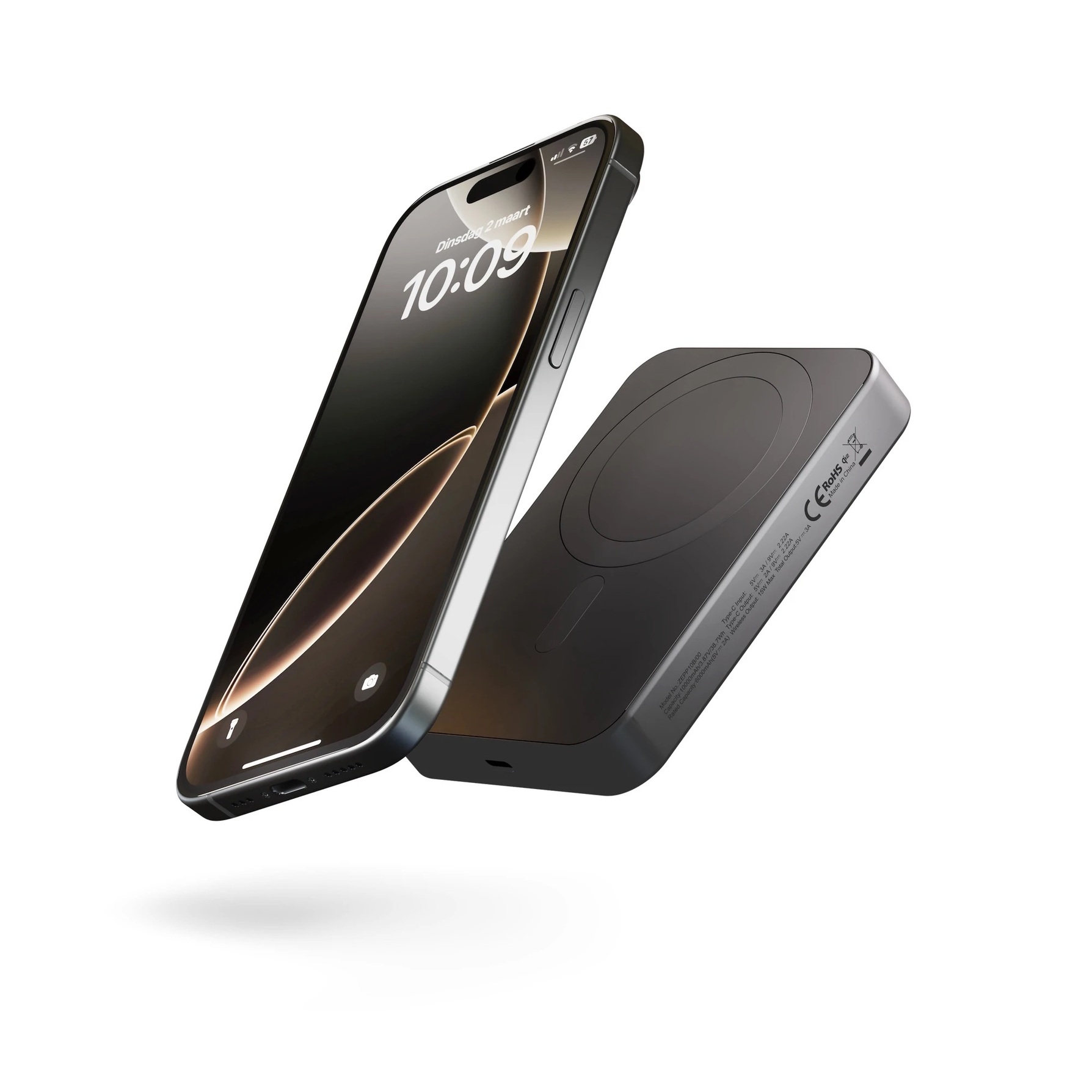 Zdjęcie do “Zens Pro 1 Slim 10000mAh czarny - powerbank”.