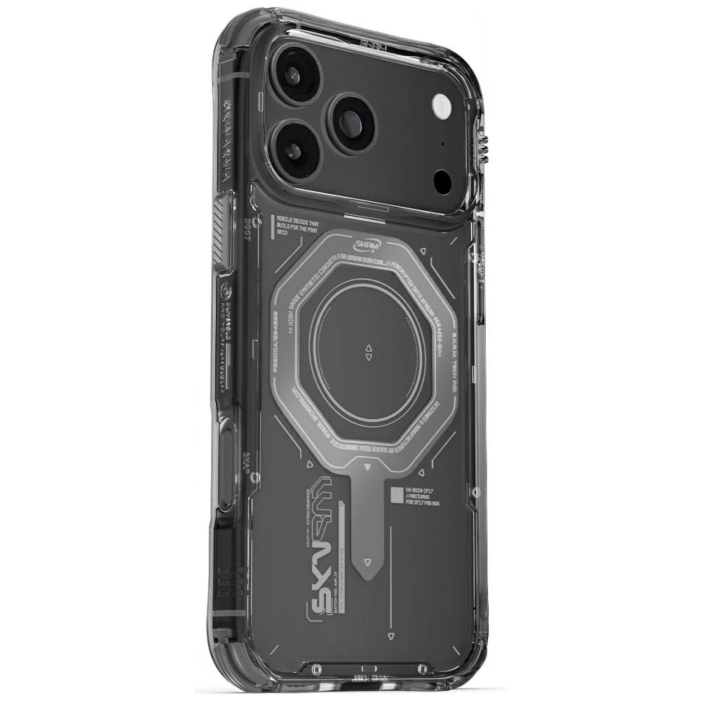 Zdjęcie do “Skinarma Magma MagSafe grafitowy - etui iPhone 17 Pro Max”.