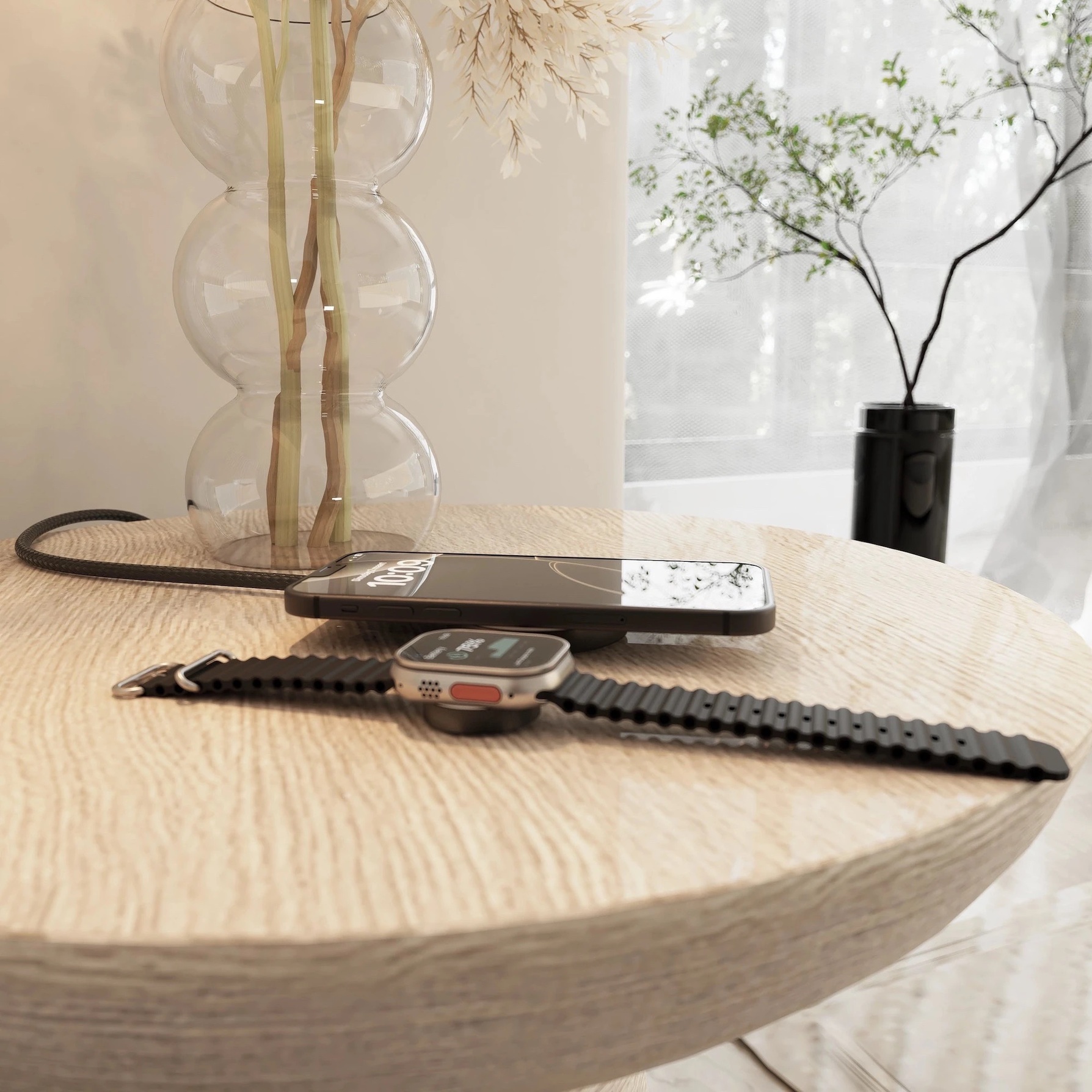 Zdjęcie do “Zens Charging Cable Pro 2 czarny - kabel do ładowania Apple Watch”.