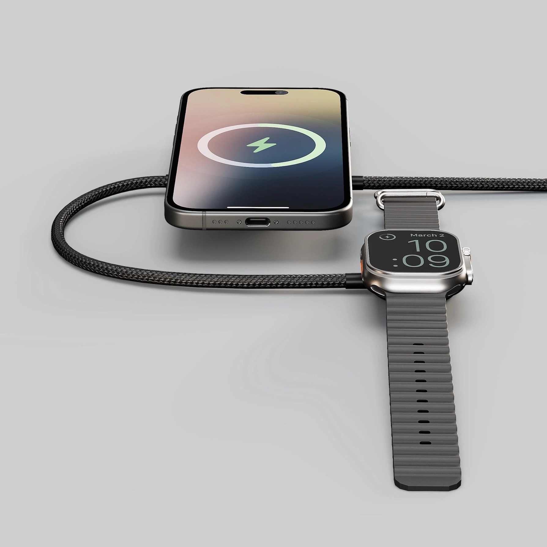 Zdjęcie do “Zens Charging Cable Pro 2 czarny - kabel do ładowania Apple Watch”.