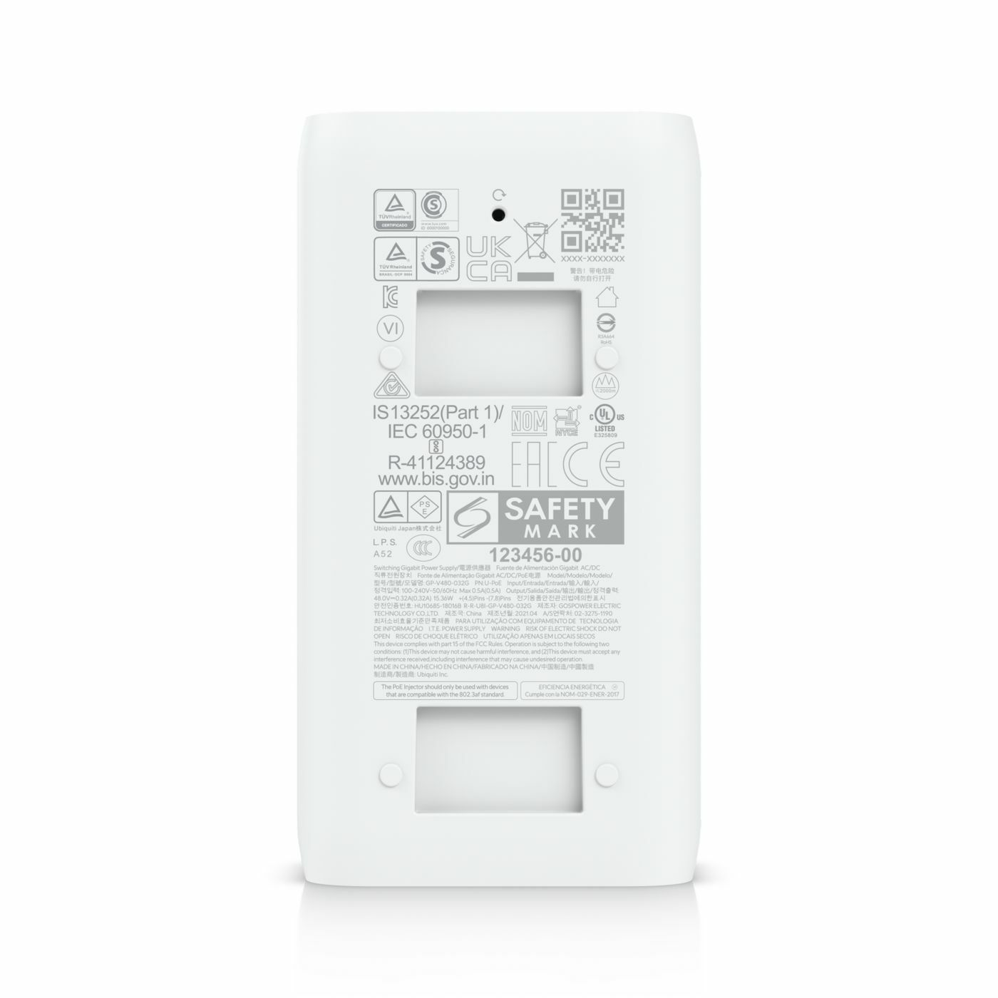 Zdjęcie do “Ubiquiti PoE adapter RJ45, 200mV p-p- PoE Injector”.