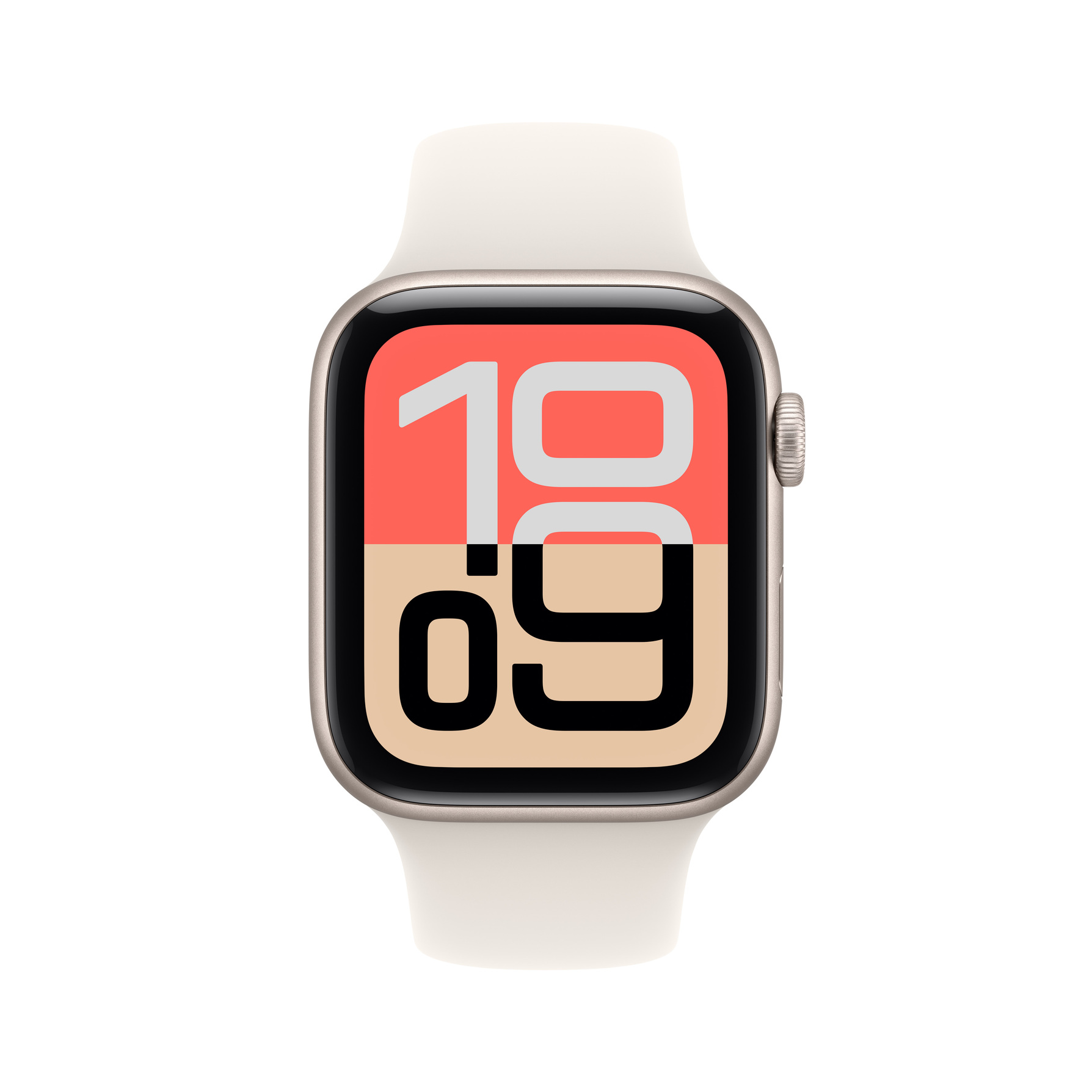 Zdjęcie do “Apple Watch SE 3 GPS 44mm Starlight Aluminium Case with Starlight Sport Band - S/M - Produkt otwarty”.