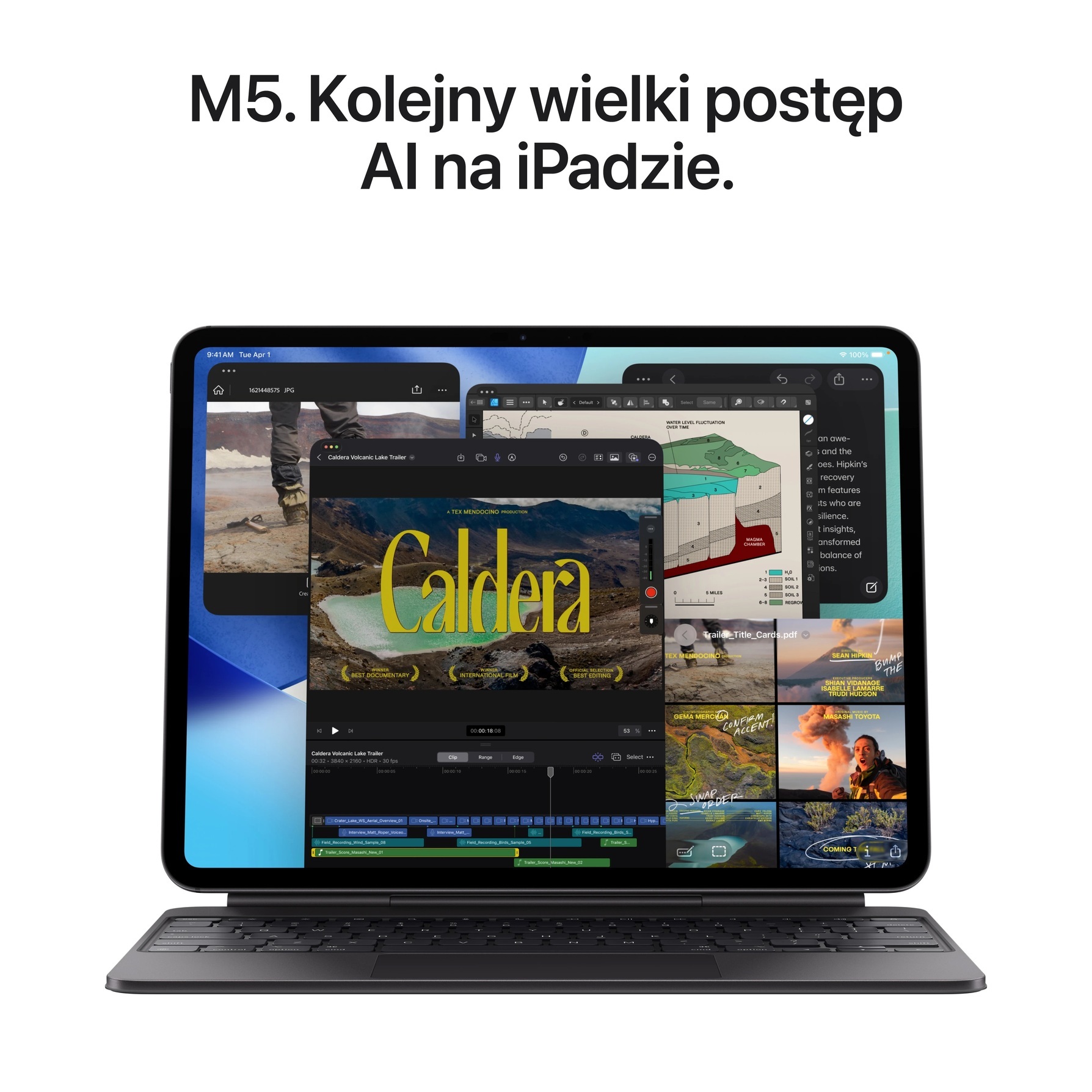 Zdjęcie do “Apple iPad Pro 11" - czip M5 - Wi-Fi -  512GB - szkło standardowe - Gwiezdna Czerń - Produkt otwarty”.