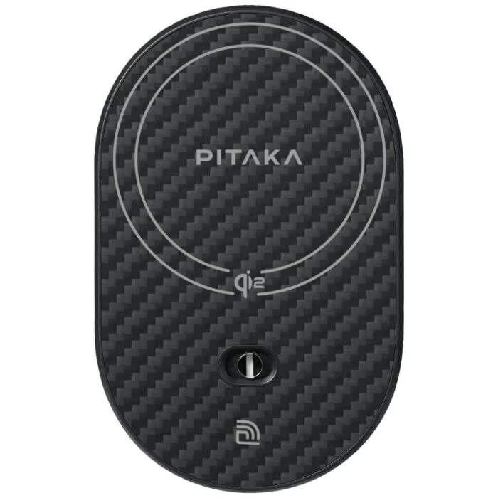 Zdjęcie do “PITAKA MagEZ Pro 2 Qi2 15W NFC Magsafe czarno-szary - Uchwyt samochodowy z ładowarką bezprzewodową”.