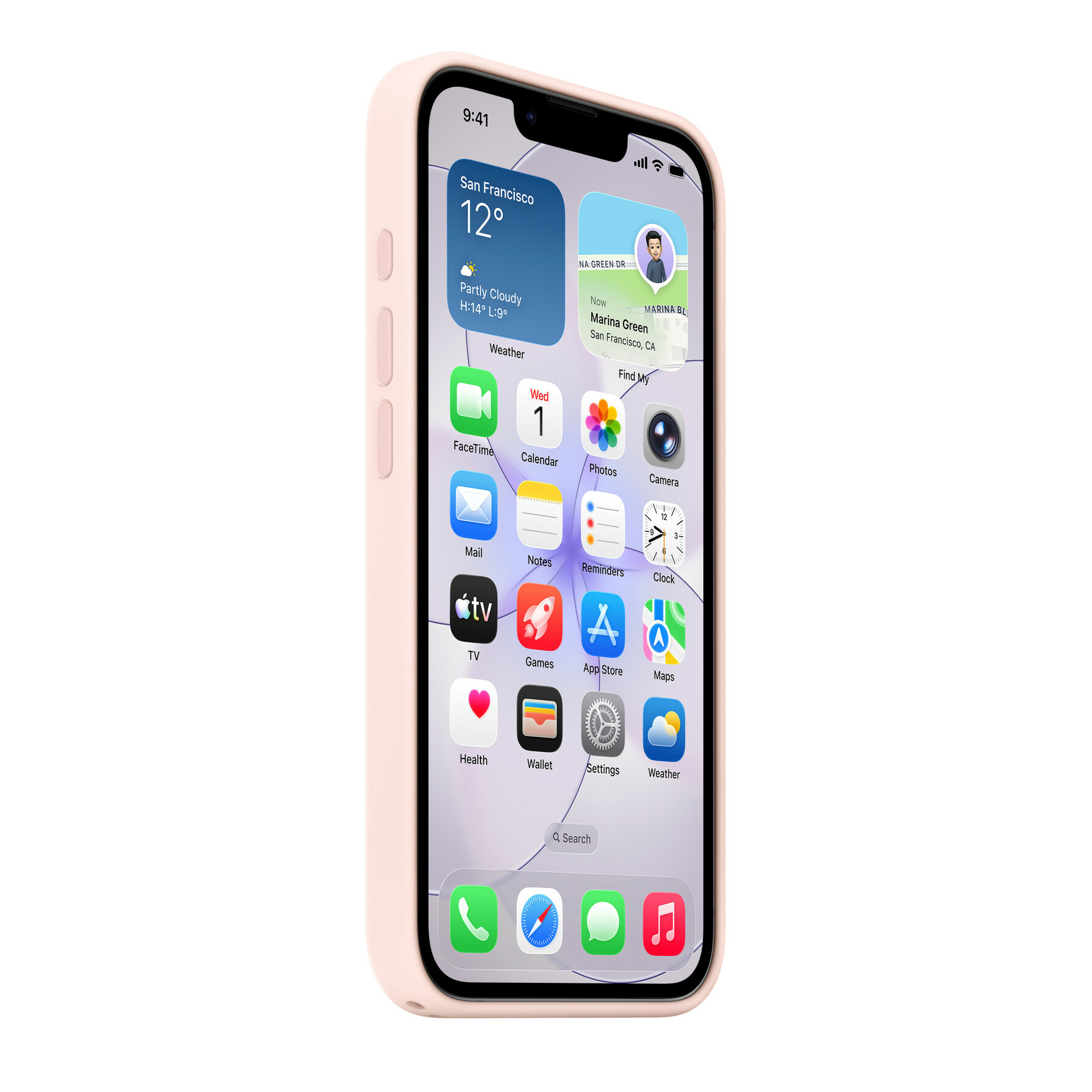 Zdjęcie do “Apple iPhone 17e Silicone Case with MagSafe – Soft Pink”.
