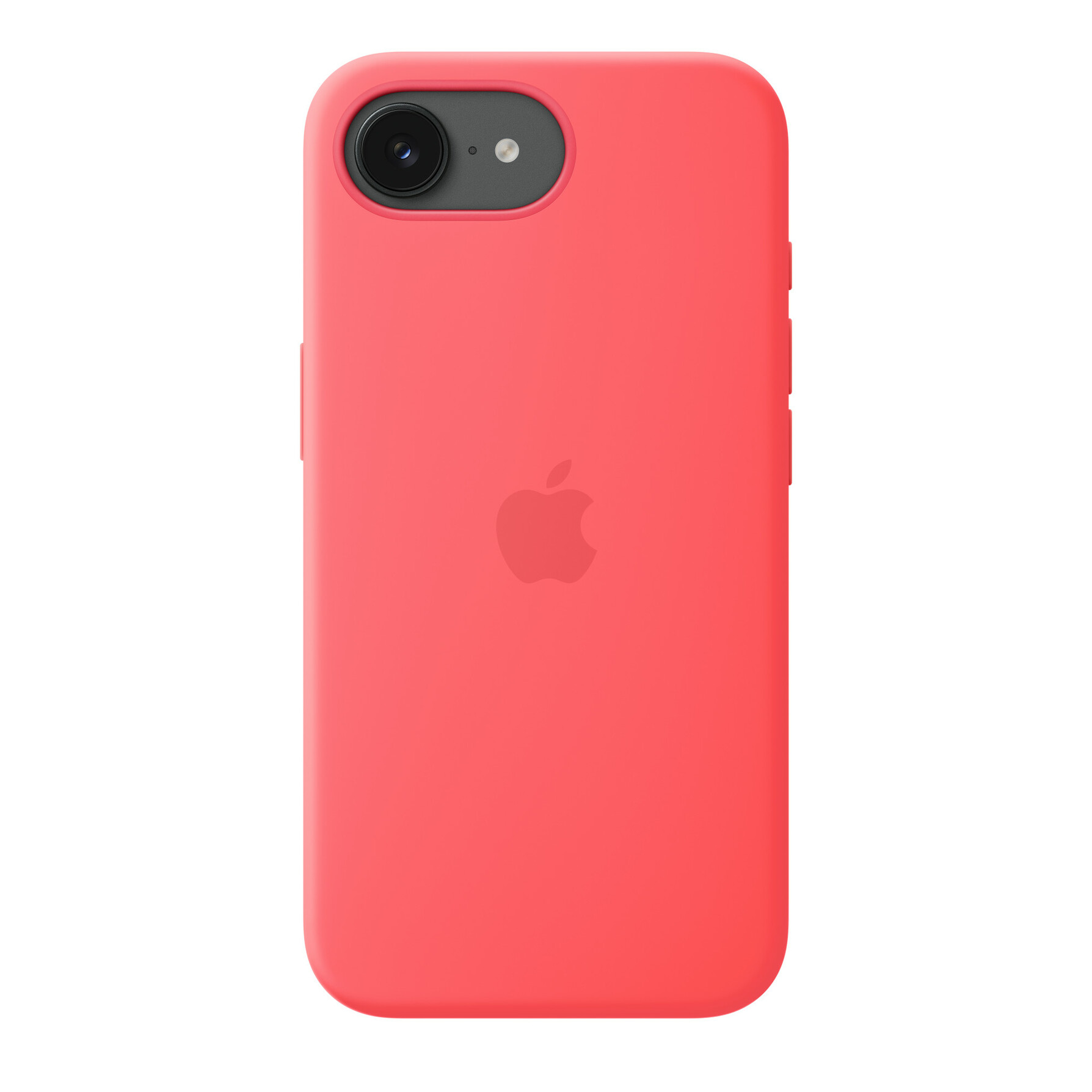 Zdjęcie do “Apple iPhone 17e Silicone Case with MagSafe – Bright Guava”.