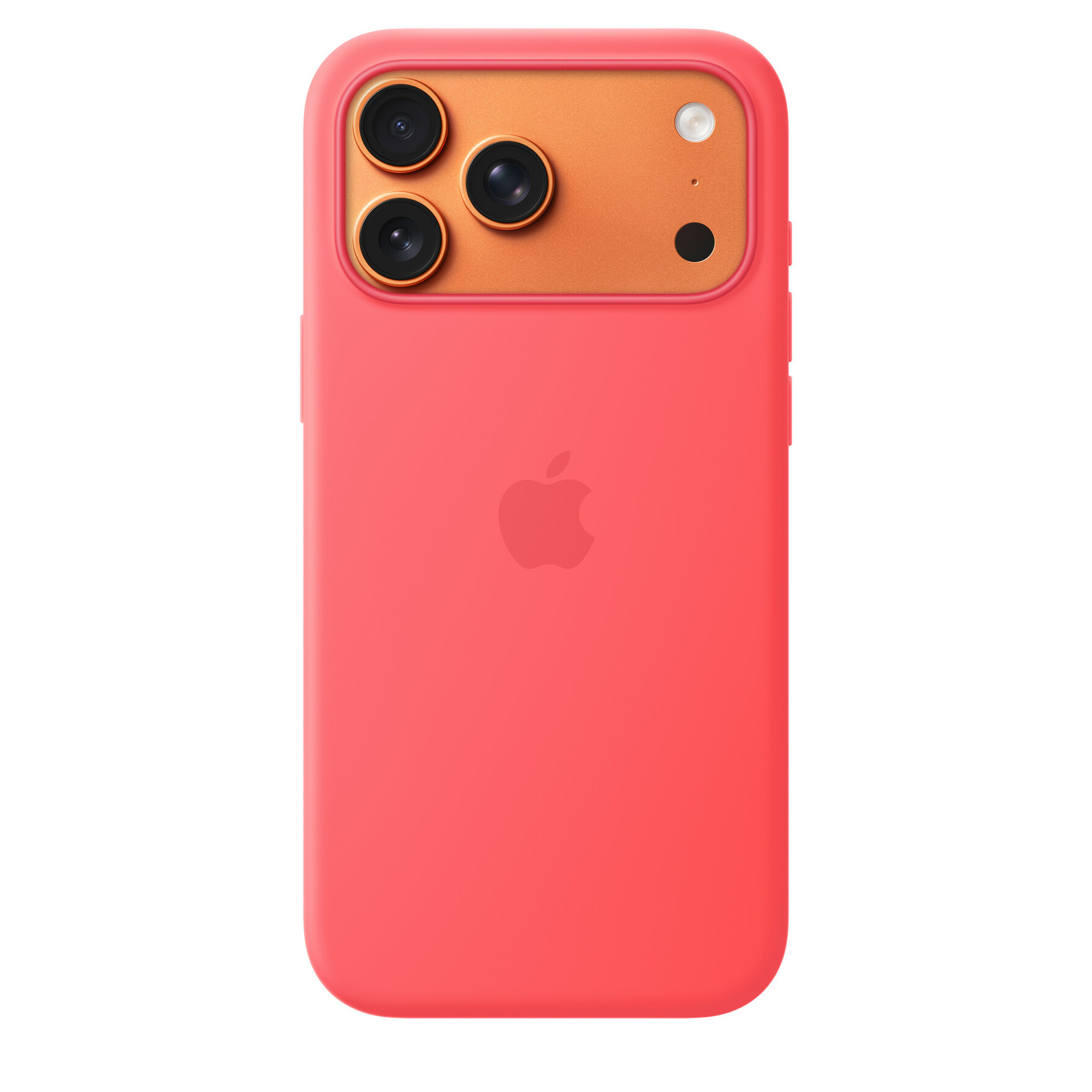 Zdjęcie do “Apple iPhone 17 Pro Max Silicone Case with MagSafe – Bright Guava”.