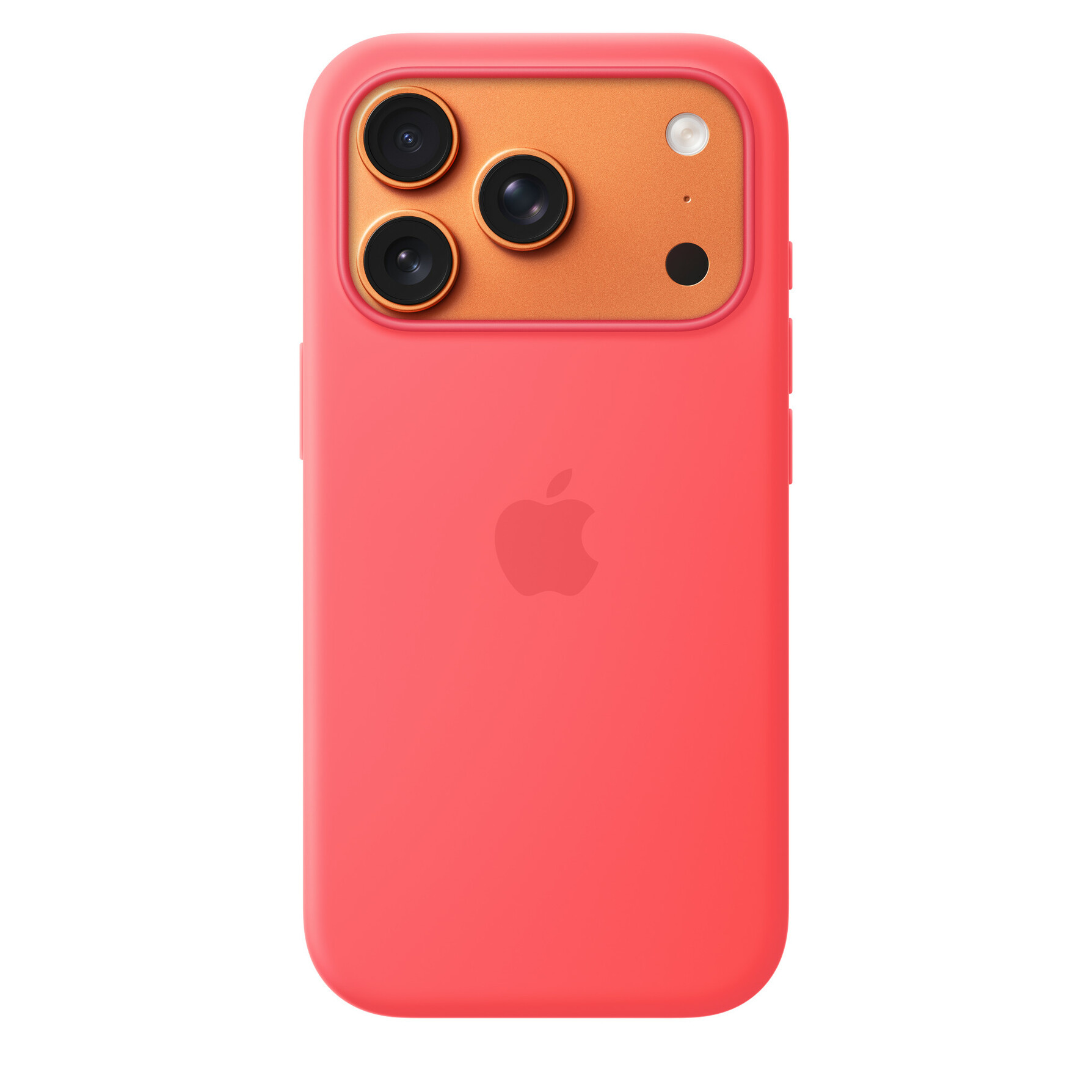 Zdjęcie do “Apple iPhone 17 Pro Silicone Case with MagSafe – Bright Guava”.